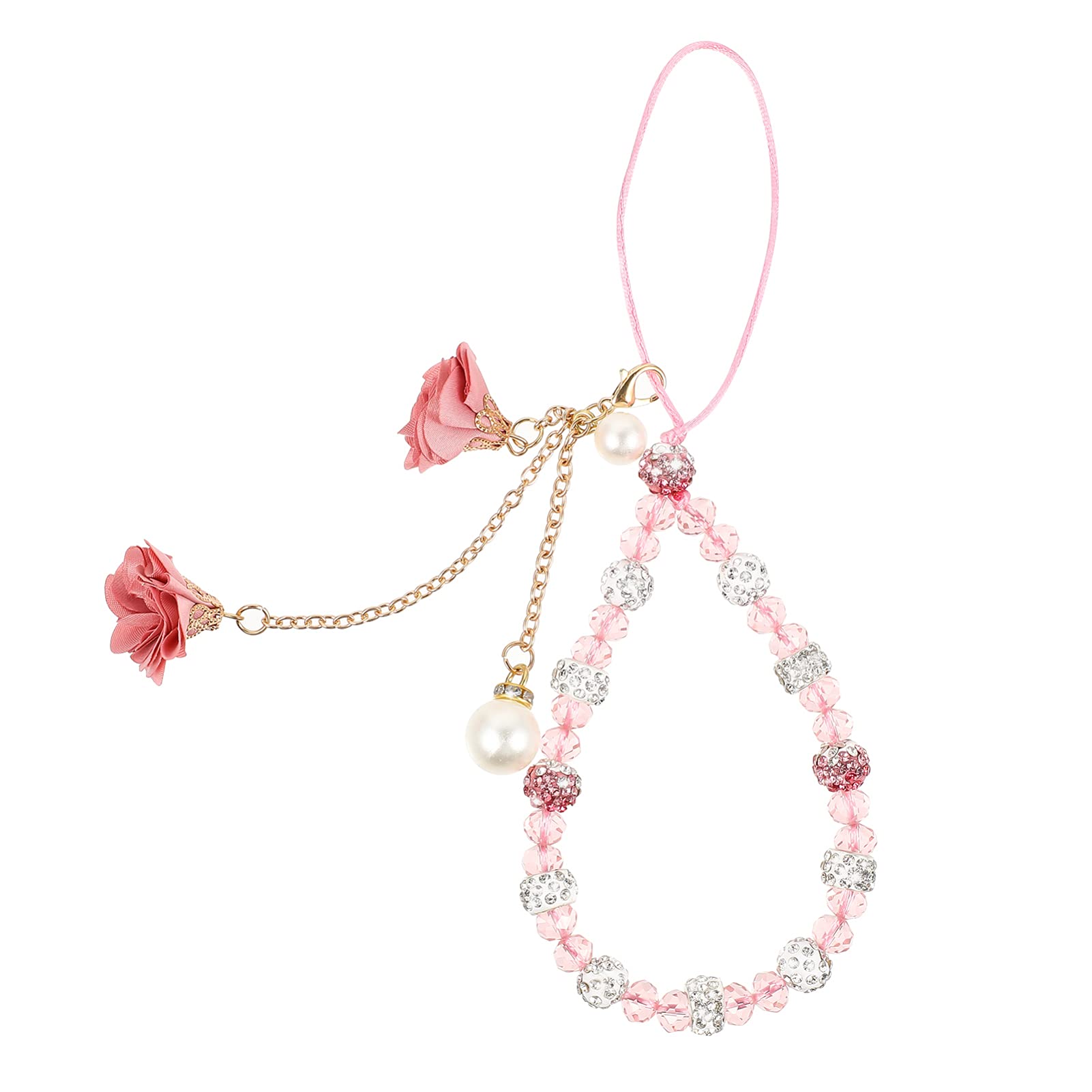 Crystal Flower Phone Strap - Non-Slip Lanyard for Phones & Decor