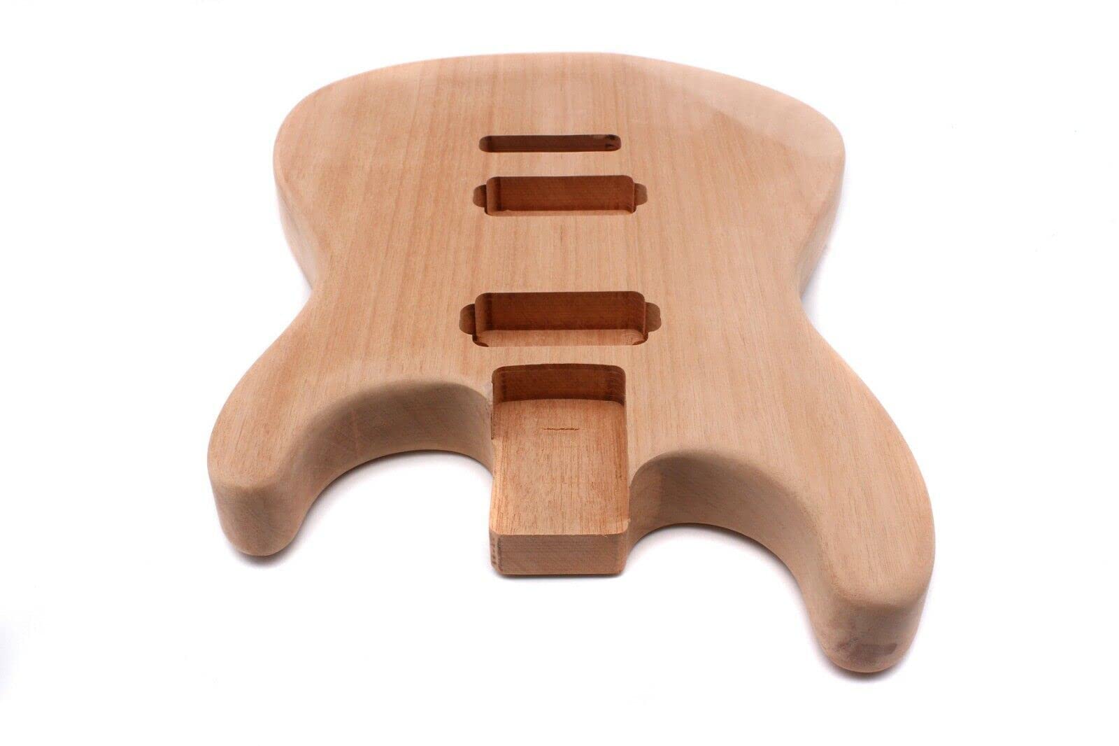 Unfinished Mahogany Electric Guitar Body Blank - HH Style DIY Kit for Custom Builds | Perfect for Musicians, Luthiers & Guitar Enthusiasts