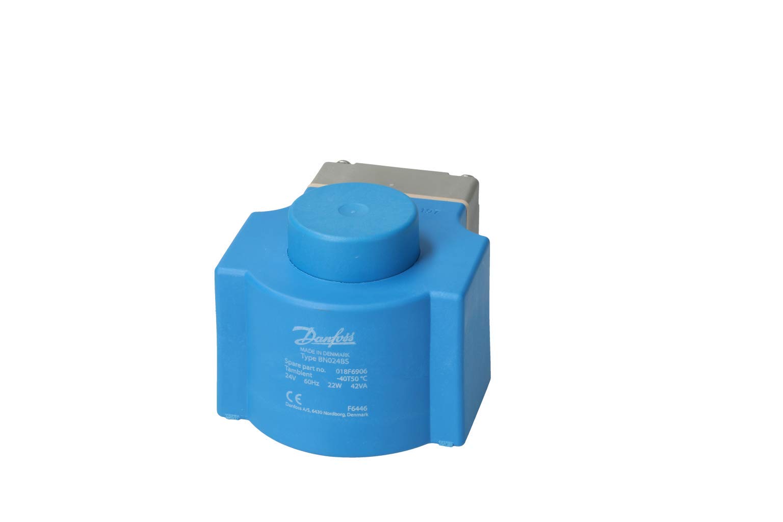 Danfoss 24V 22W Solenoid Coil 018F6906 - Perfect for HVAC, Refrigeration, and Industrial Automation Systems