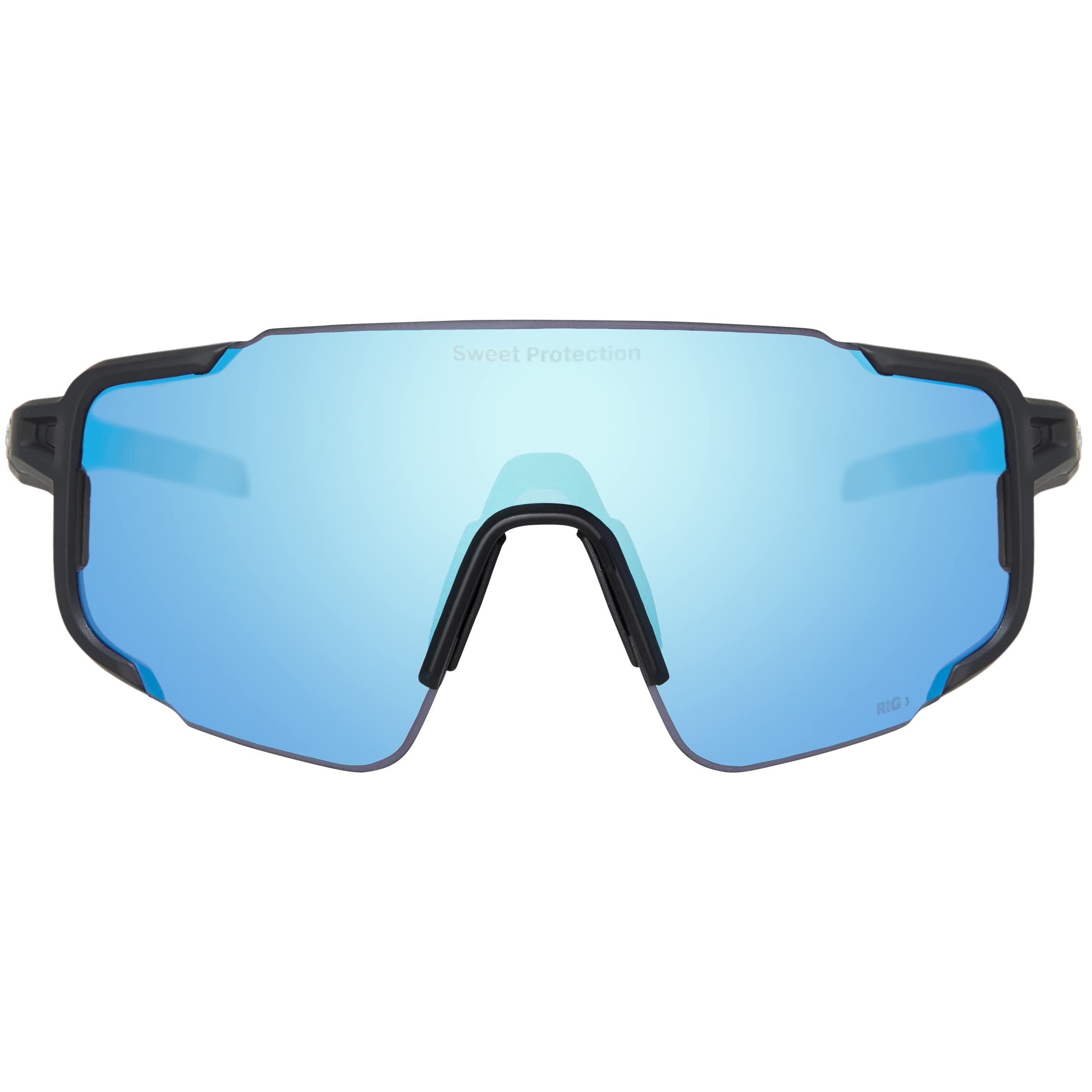 Sweet Protection Ronin Max Rig Reflect Sunglasses - Semi-Frameless, Anti-Fog, UV400 Protection Safety Glasses for Cycling, Running & Outdoor Sports