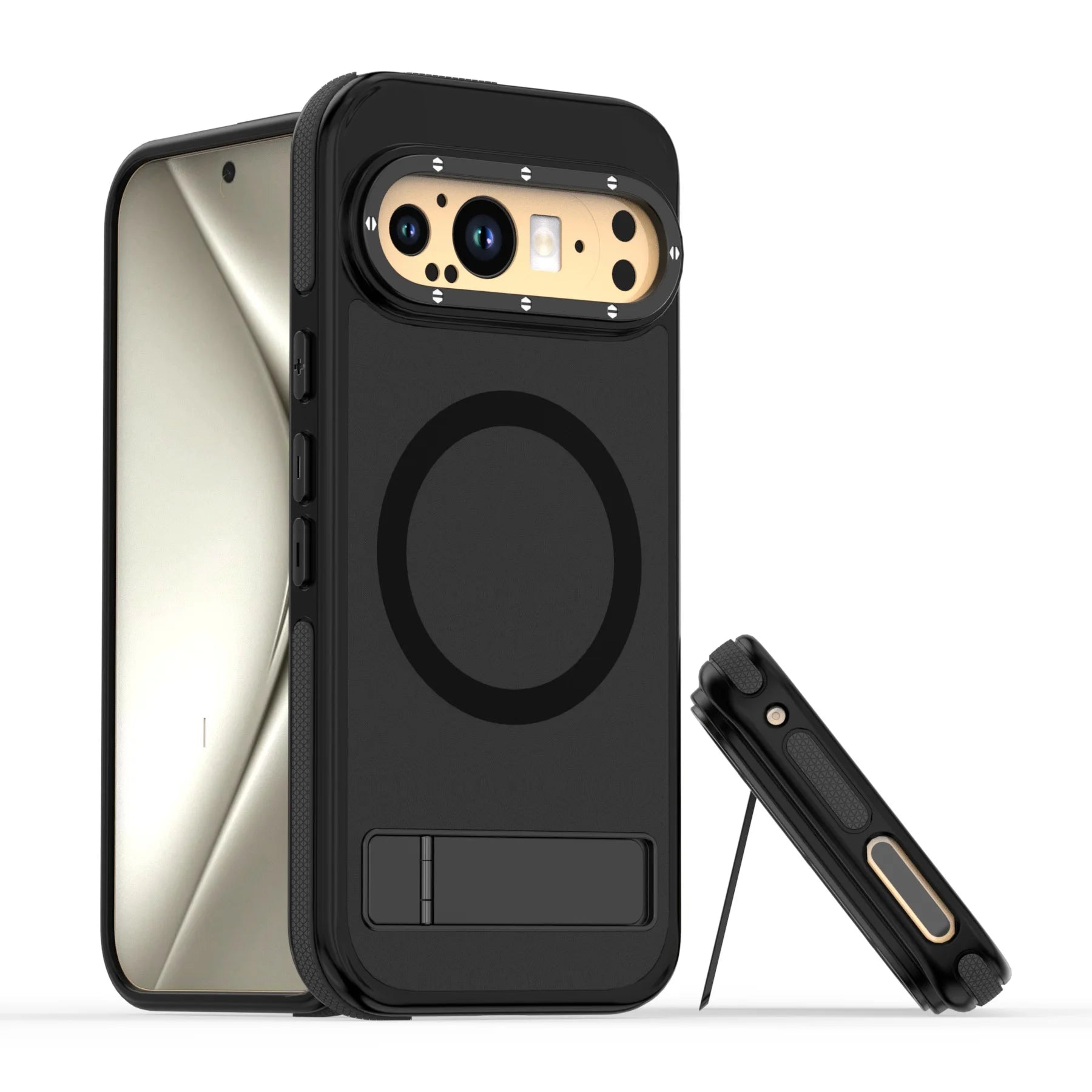Google Pixel 9 Pro Magnetic Case - Shockproof Hard Shell with Wireless Charging Compatibility | Perfect for Home, Office & Travel Protection