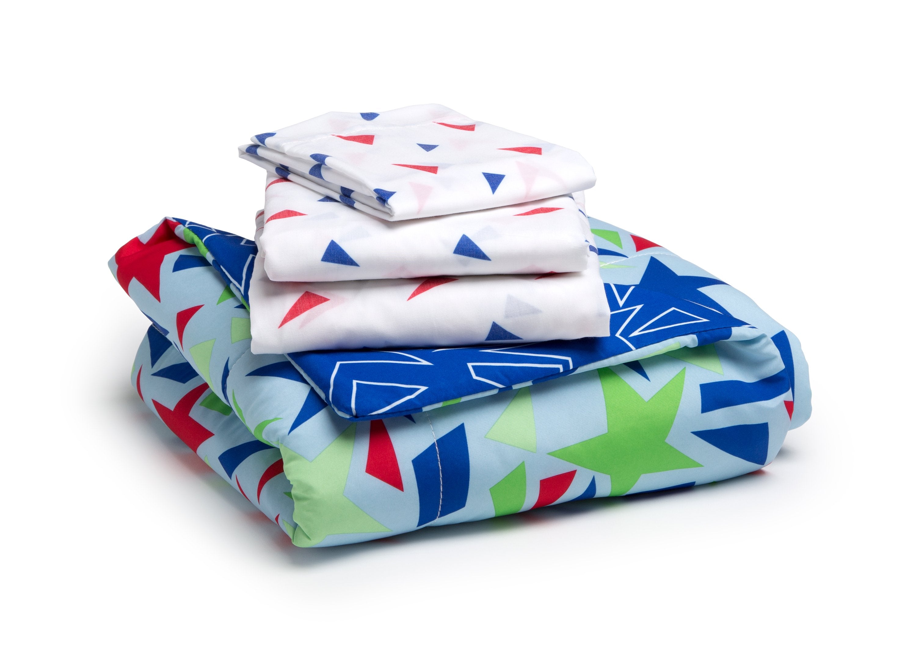 4-Piece Toddler Bedding Set for Boys - Soft & Comfortable Crib Sheets, Blanket & Pillowcase - Perfect for Nursery, Daycare & Travel