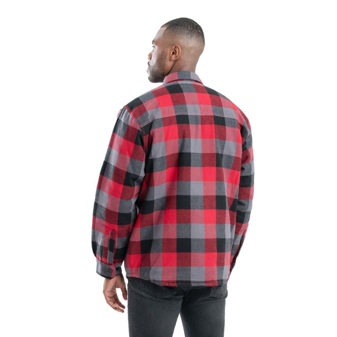 Berne Men's Heartland Shirt Jacket SH69PRE - Red Flannel Shirt Jacket for Men | Warm & Durable Outdoor Workwear | Perfect for Hunting, Camping & Fall Layering