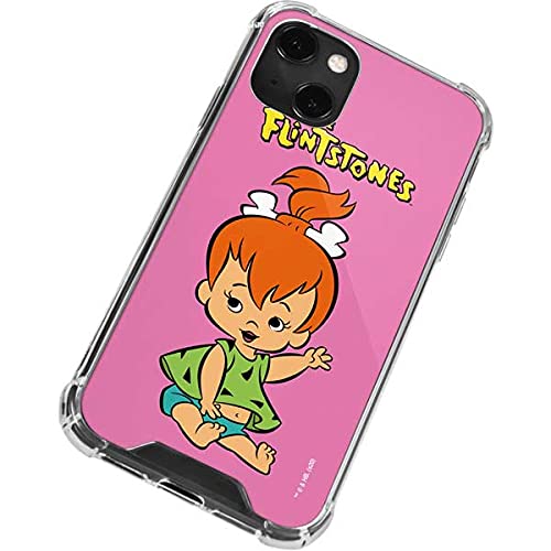 Skinit Clear iPhone 13 Mini Phone Case - Officially Licensed The Flintstones Pebbles Design | Slim Protective Cover for Everyday Use & Showcasing Fandom