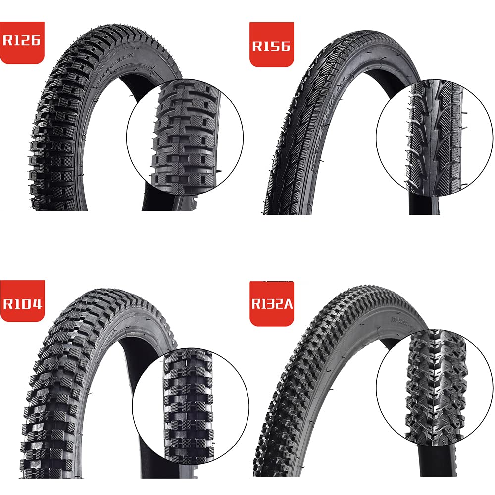 **12/14/16/18/20/22/24/26 Inch Bike Tires 2.125 Width - Compatible with BMX, Folding, Road & Mountain Bikes - Perfect for Commuting, Off-Road & Urban Cycling**