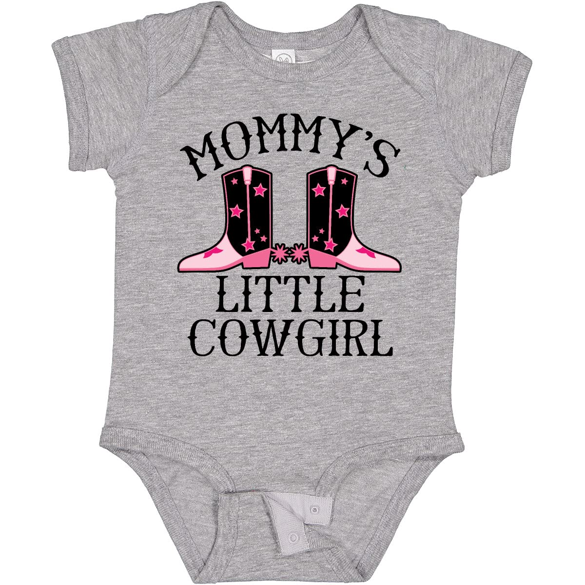 Inktastic Mommy Little Cowgirl Baby Bodysuit - Cute Western Outfit for Infants & Toddlers - Perfect for Cowgirl Themed Parties, Photo Shoots & Western Style Fashion