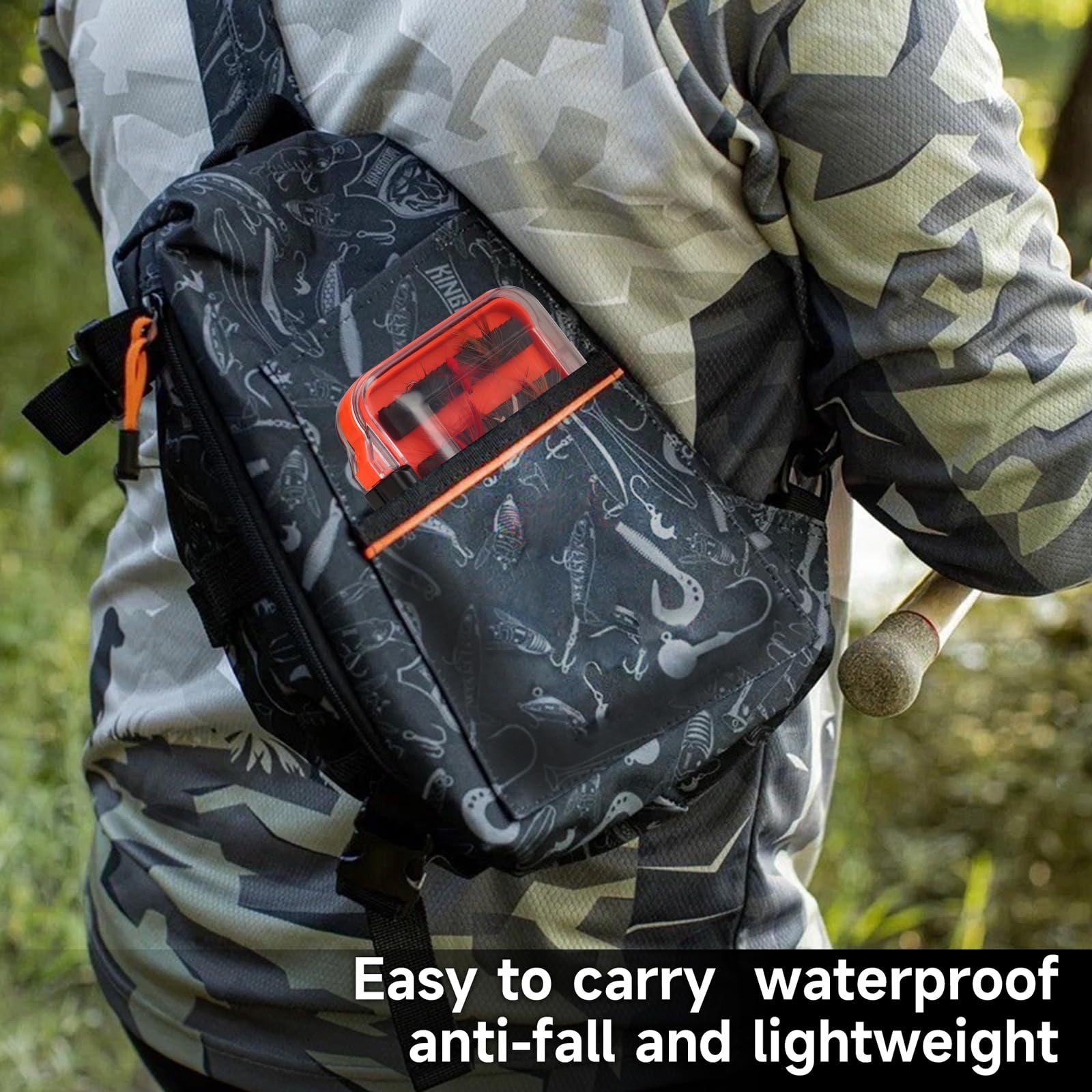 **Waterproof Fly Fishing Box with Transparent Lid - Two-Sided Foam Storage for Trout Lures, Jigs & Coil Springs - Lightweight & Easy Grip for Ice Fishing & Stream Use**