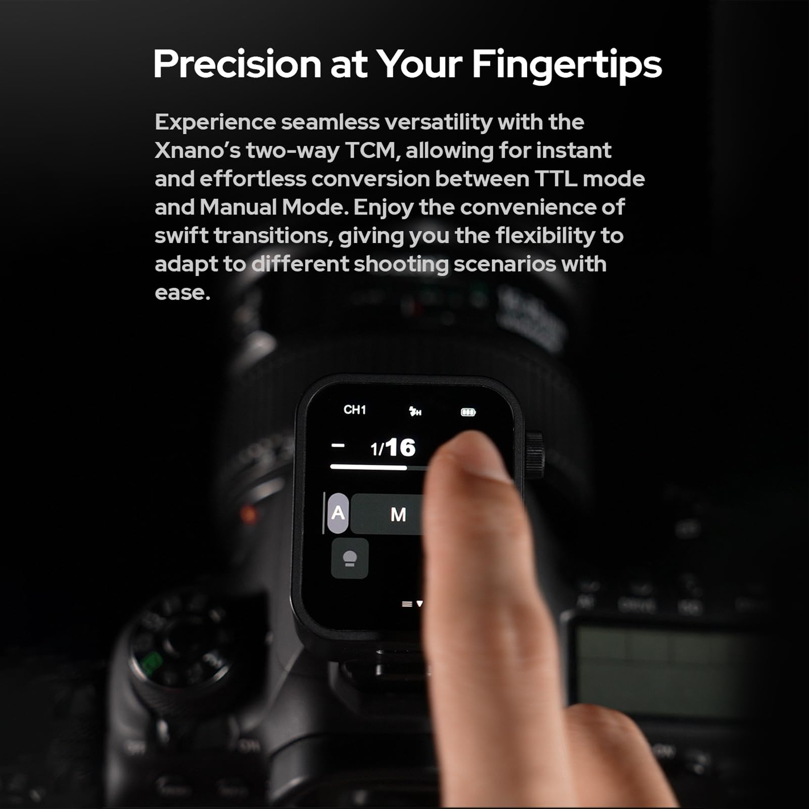 Godox X3C 2.4G Wireless Flash Trigger Transmitter for Canon Cameras - TTL Autoflash, Large OLED Touchscreen, 32 Channels, 16 Groups, USB Port - Perfect for Studio Photography, Wedding Shoots & Outdoor Flash Photography