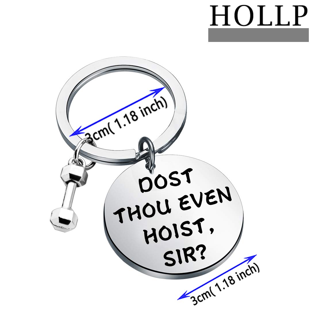 HOLLP Funny Shakespeare Gym Gift - Weight Lifting Motivational Fitness Present for Men, Husband & Boyfriend - Perfect for Workout Enthusiasts & Gym Lovers