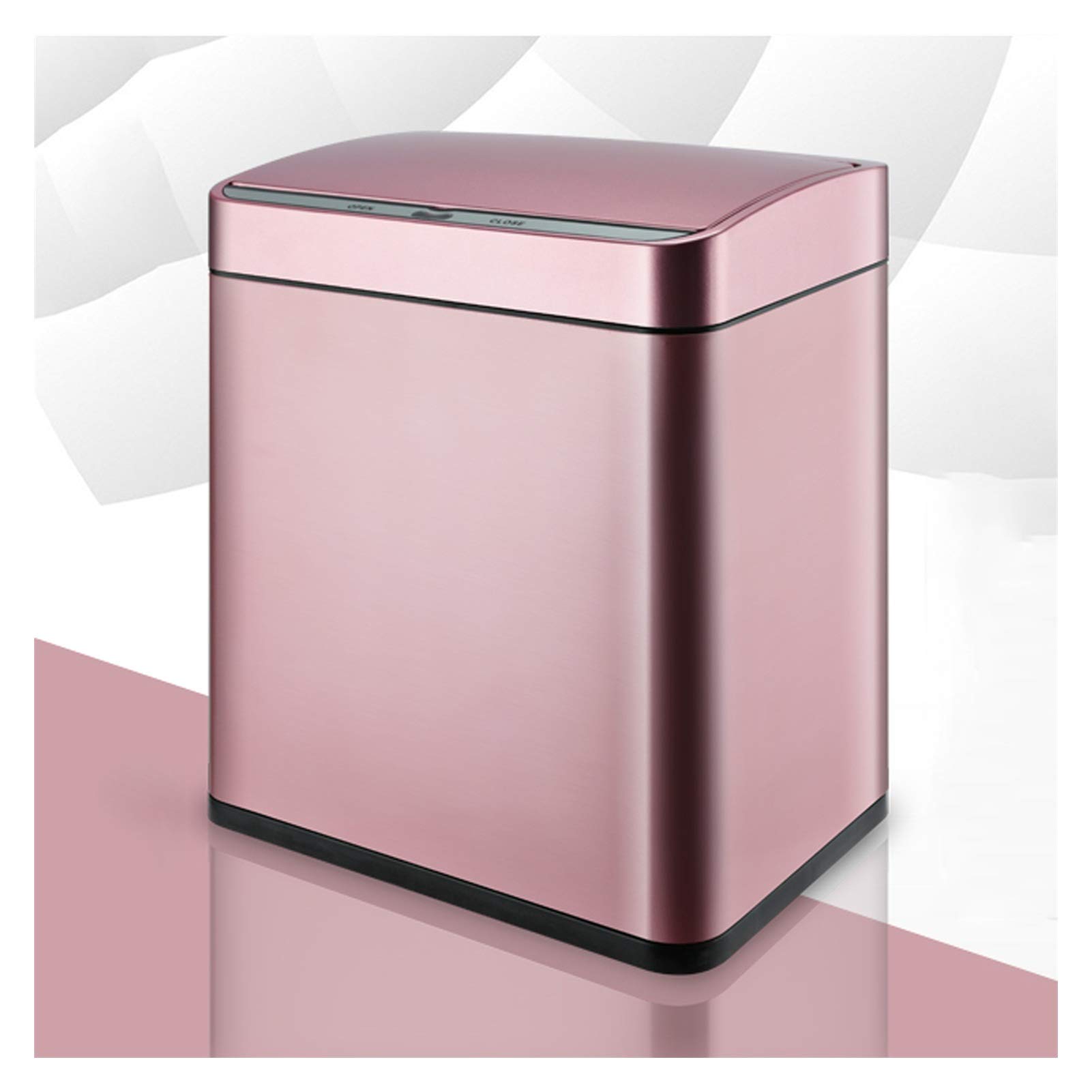 Automatic Induction Trash Can - Touchless Kitchen Garbage Bin with Soft-Close Airtight Lid, 8L Rectangular Household Waste Bin (Rose Gold) | Perfect for Kitchen, Bathroom, Office & Eco-Friendly Homes