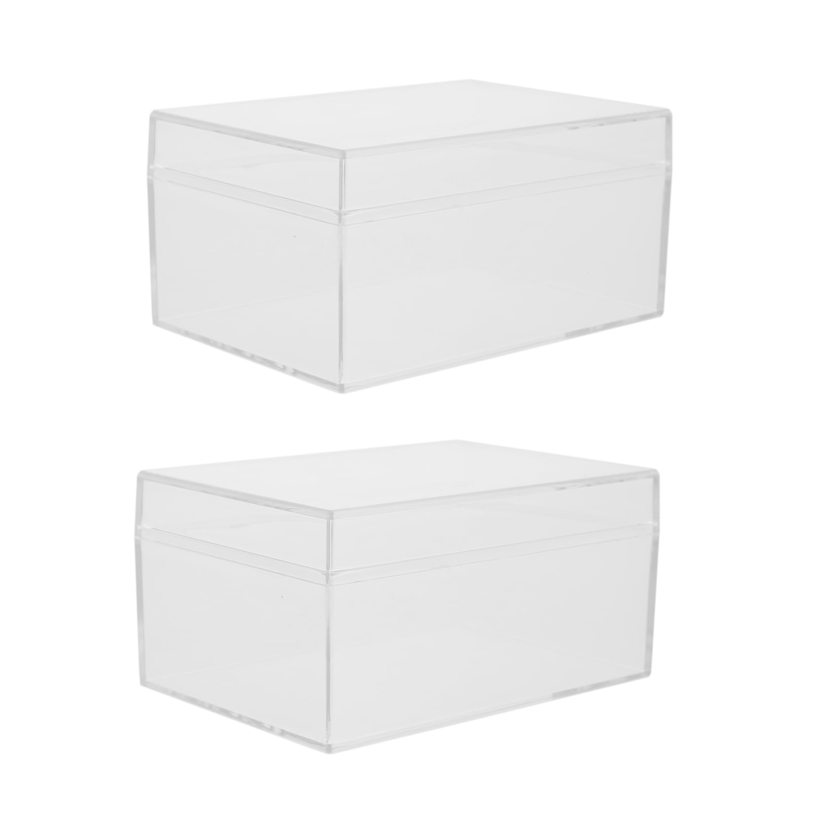 Hohopeti 2-Piece Plastic Poker Card Holder Case - Deck Storage Box for Playing Cards | Perfect for Poker Nights, Game Nights, and Travel