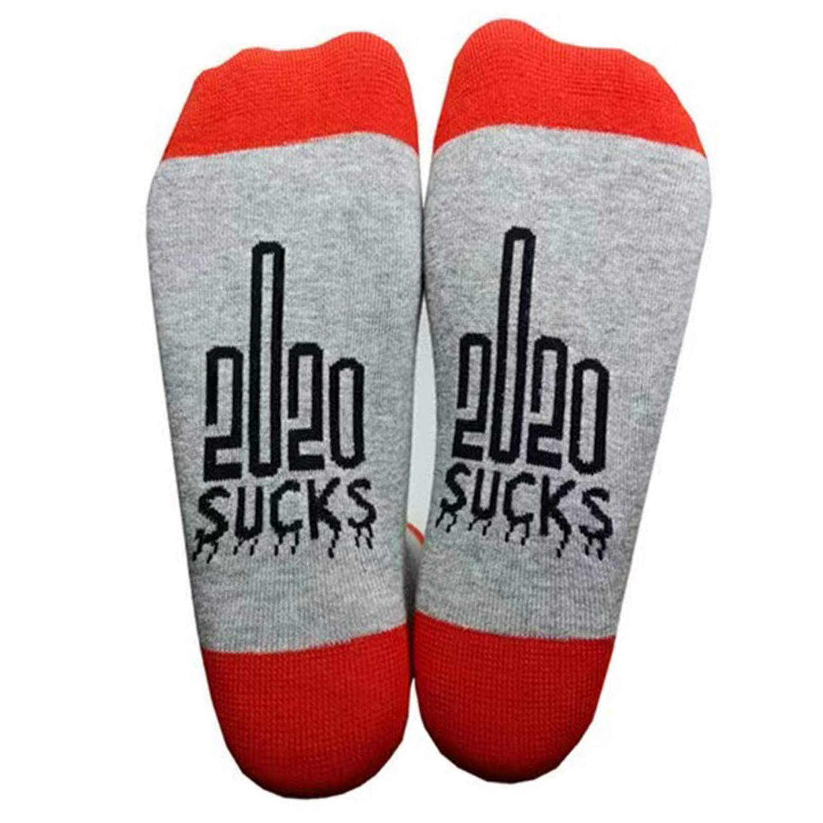 YTOOLS Funny Novelty 2020 Sucks Socks - Cotton Crazy Crew Socks for Men & Women - Perfect for Gag Gifts, Christmas Stocking Stuffers & Office White Elephant Parties