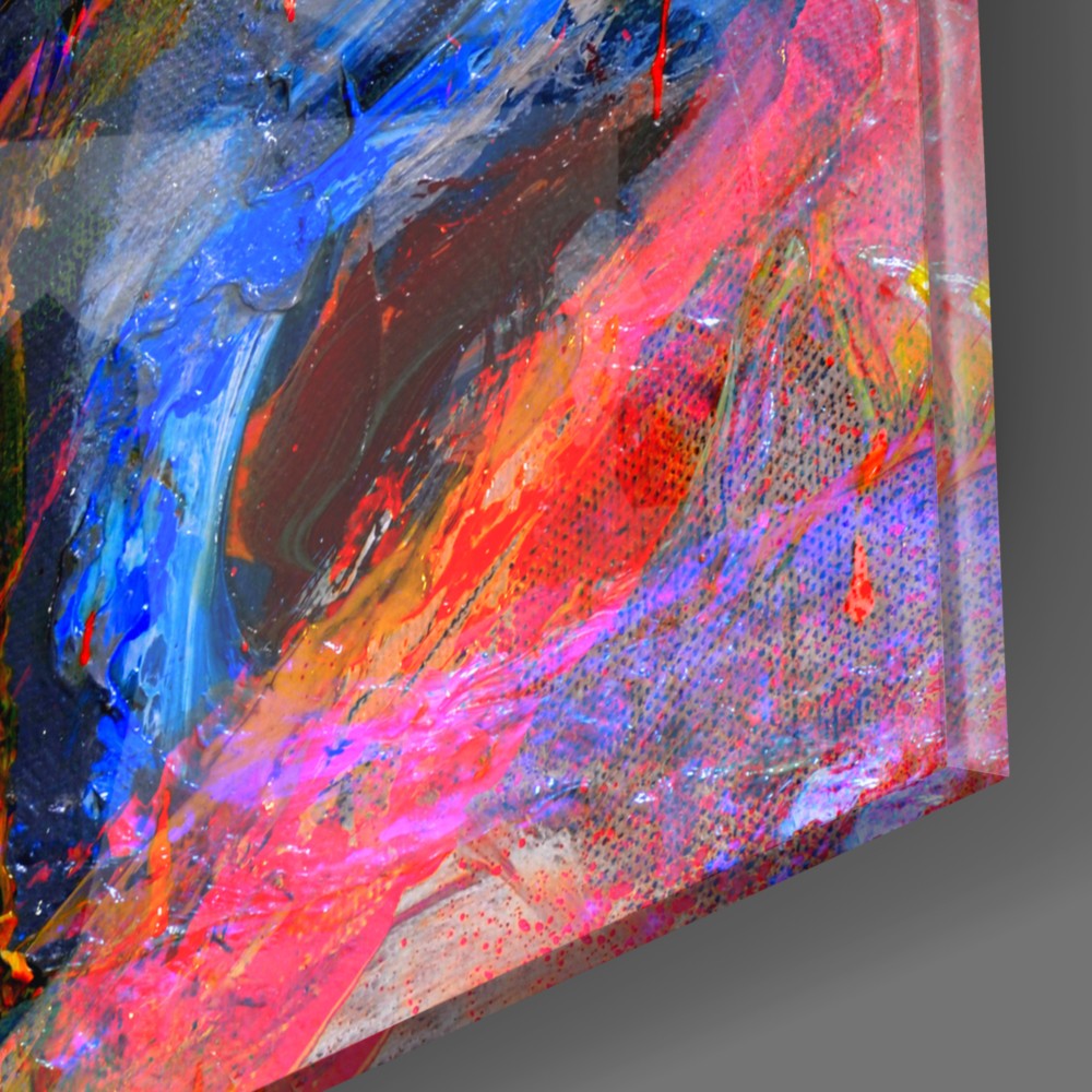 Abstract Art Wall Decor - Modern Canvas Painting for Living Room, Bedroom & Office - Handmade Abstract Vi Artwork for Home & Office Decor