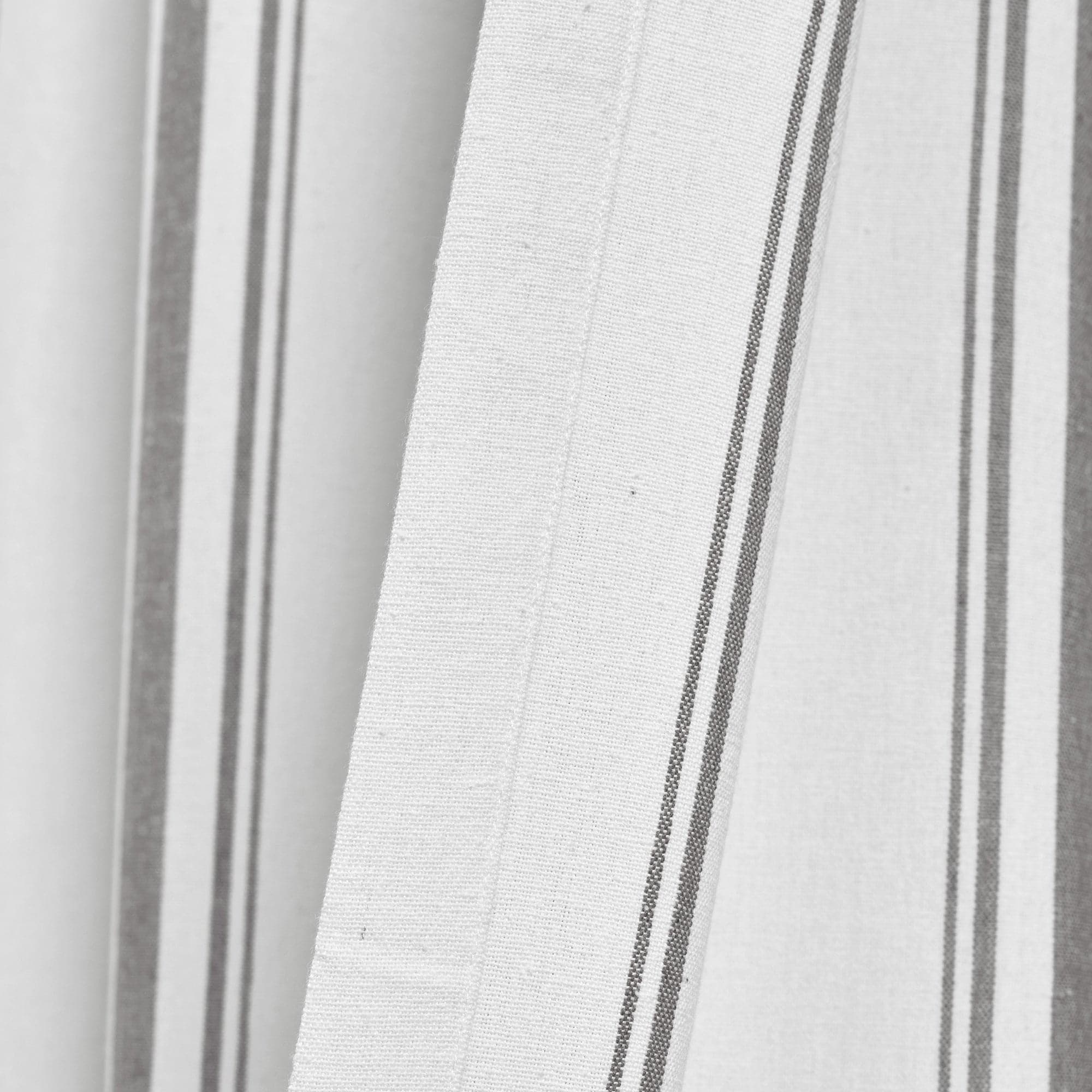 Farmhouse Stripe Yarn-Dyed Recycled Cotton Blend Window Curtain Panel Set - Blackout Thermal Insulated Drapes for Living Room, Bedroom & Nursery (2 Panels, 52x84 Inch) - Perfect for Rustic, Modern & Farmhouse Home Decor