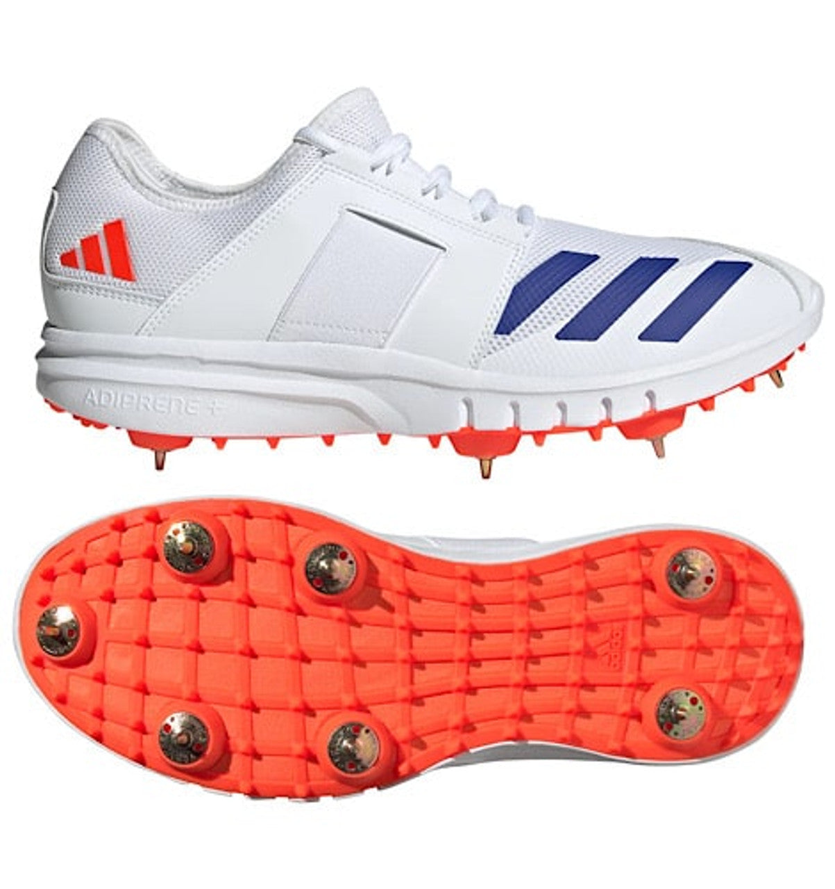 Adidas Howzat Spike Cricket Shoes for Men - Orange | Lightweight & Durable Cricket Footwear for Professional Matches & Training