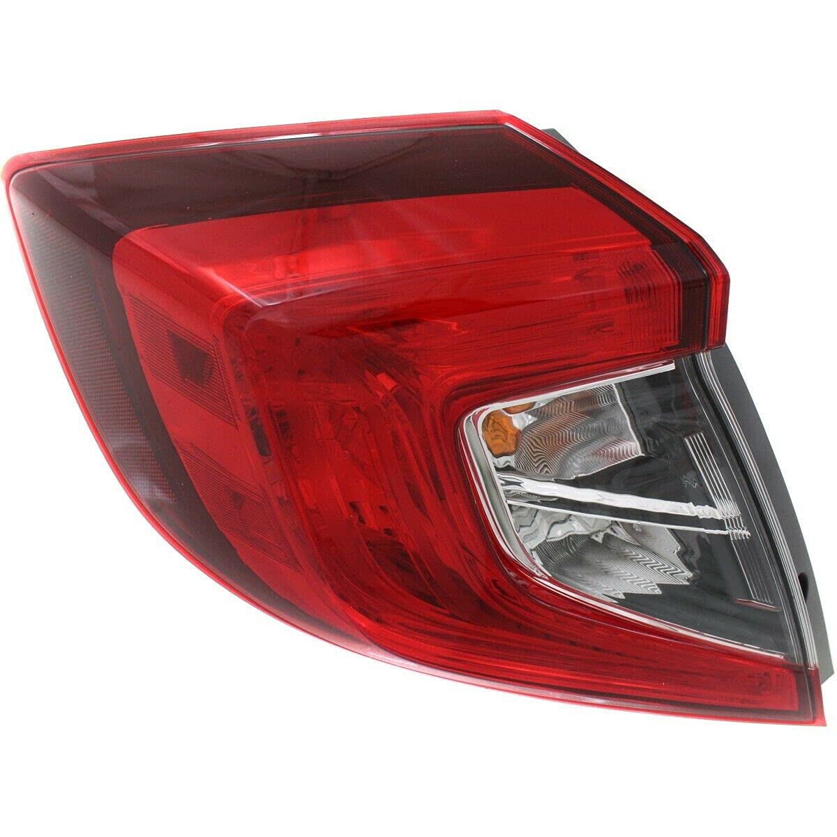 Honda Sedan Left Hand Side (LH) Driver Outside Replacement Tail Light Lamp - High-Quality OEM Replacement for Improved Safety & Style | Perfect for Night Driving & Car Maintenance