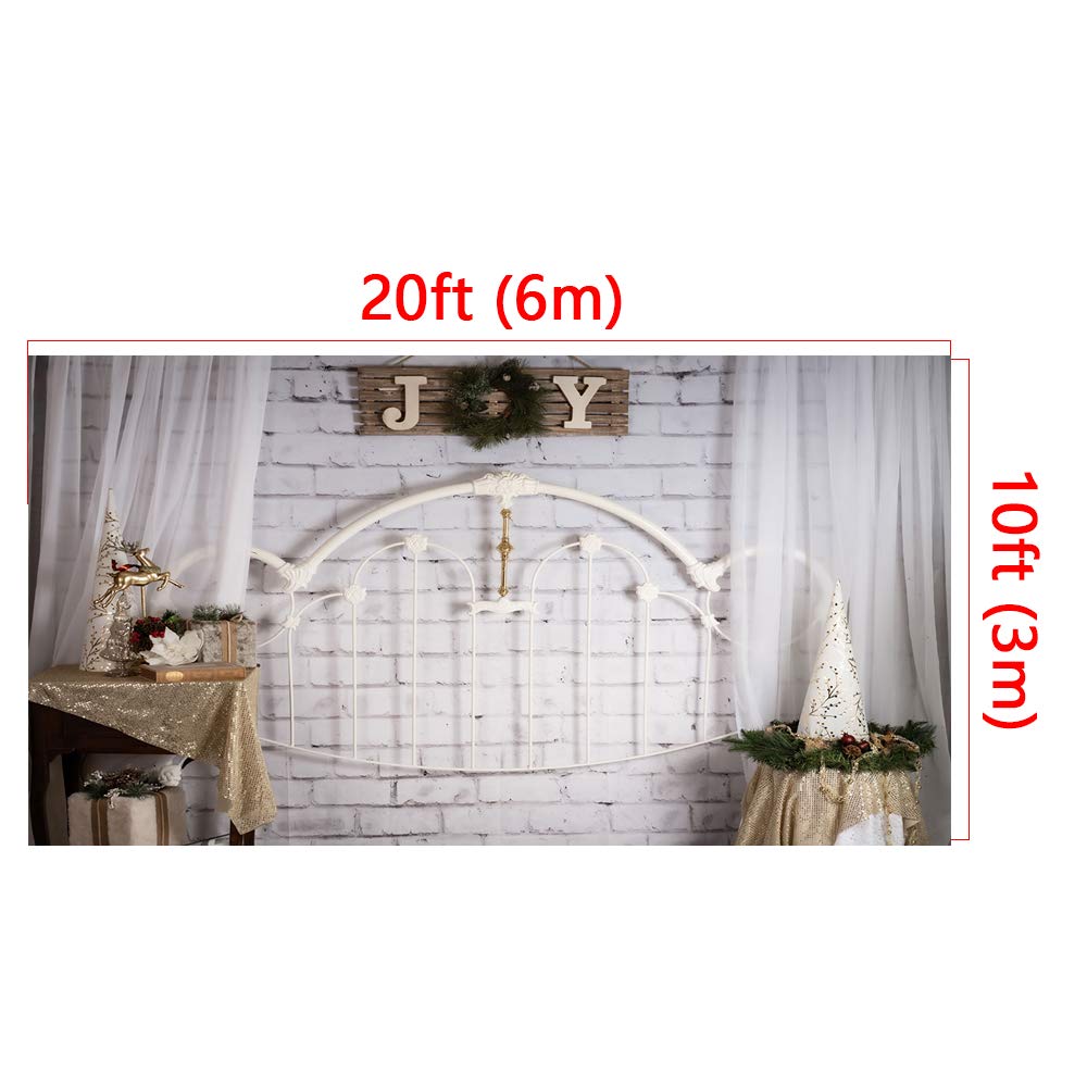 20x10ft Christmas Photography Backdrop - Holiday Portrait Background for Studio, Parties & Family Photos | Kate Brand