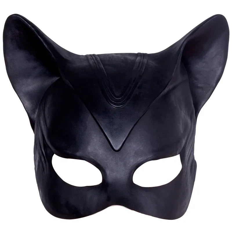Sexy Catwoman Selina Kyle Latex Mask - Superhero Halloween Cosplay Costume Accessory for Parties & Comic Conventions