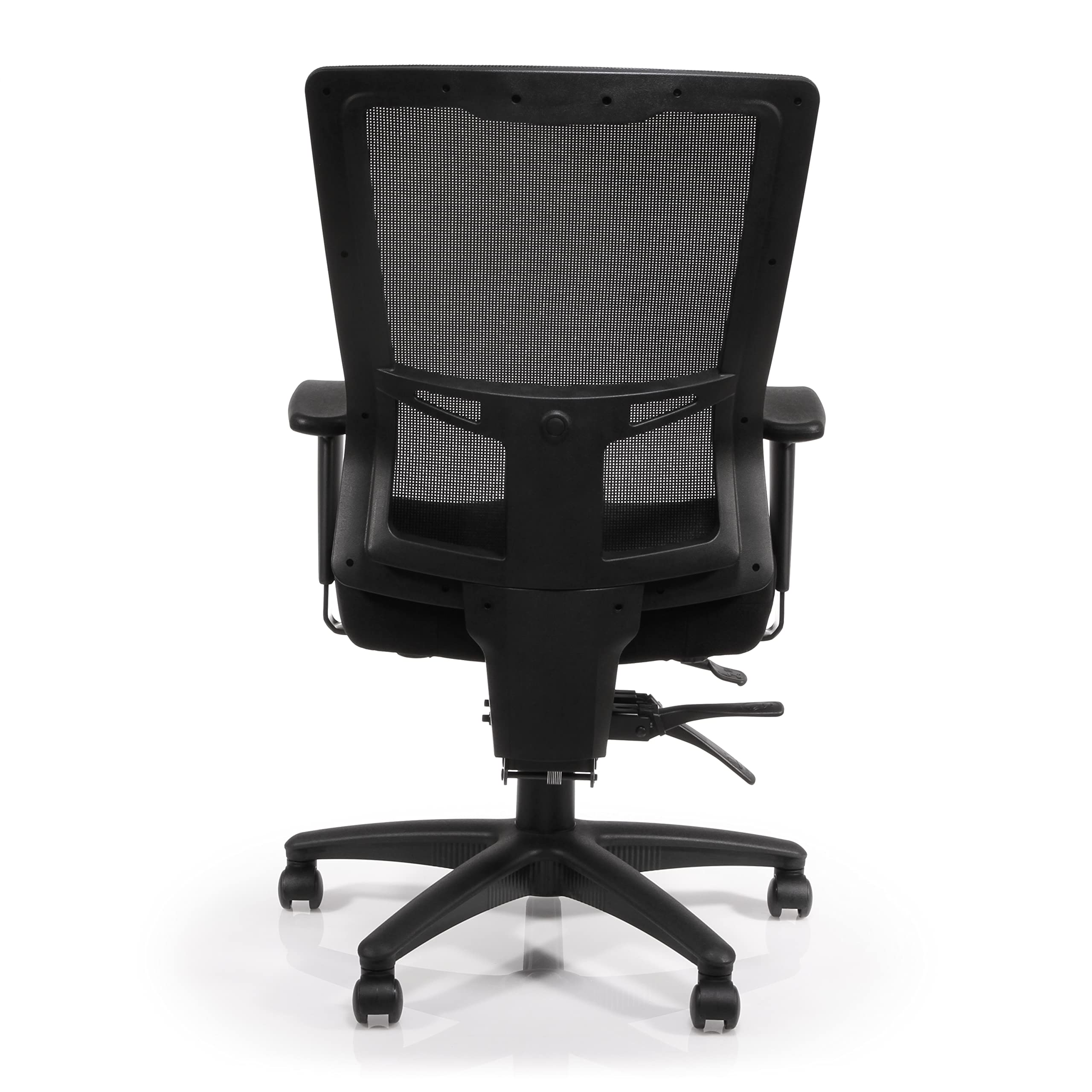 Lorell Ergonomic High-Back Mesh Office Chair with Lumbar Support - Black - Perfect for Home Office, Gaming & Workspace Comfort