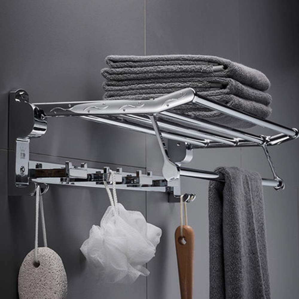 Stainless Steel Bathroom Shelf - Foldable & Durable Bathroom Storage Organizer with Strong Bearing Capacity | Perfect for Shower, Bathtub, and Vanity Organization