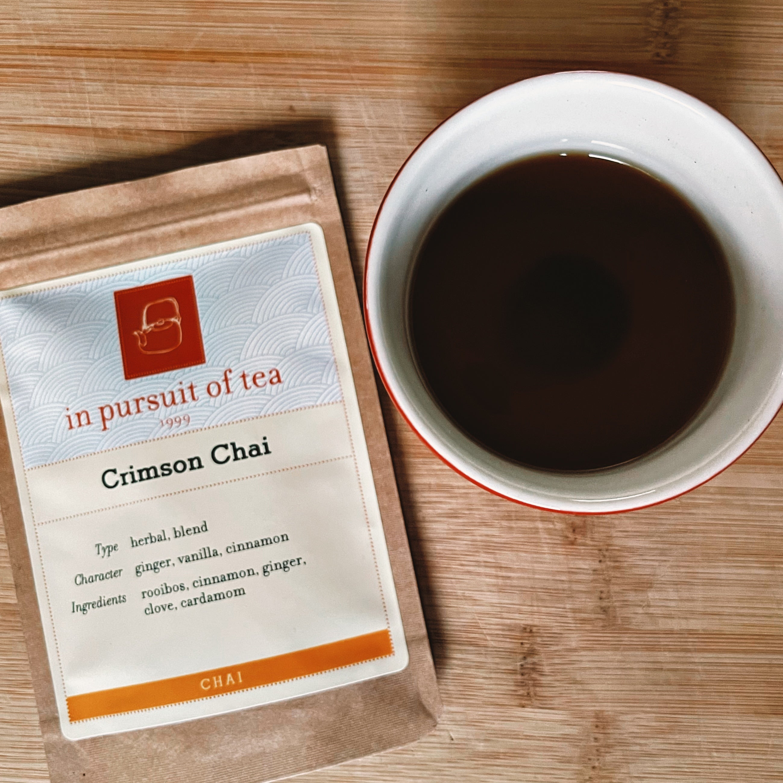 Organic Crimson Chai Tea Sample Pack - Premium Spiced Black Tea Blend for Relaxation & Energy - Perfect for Home, Office & Gifting