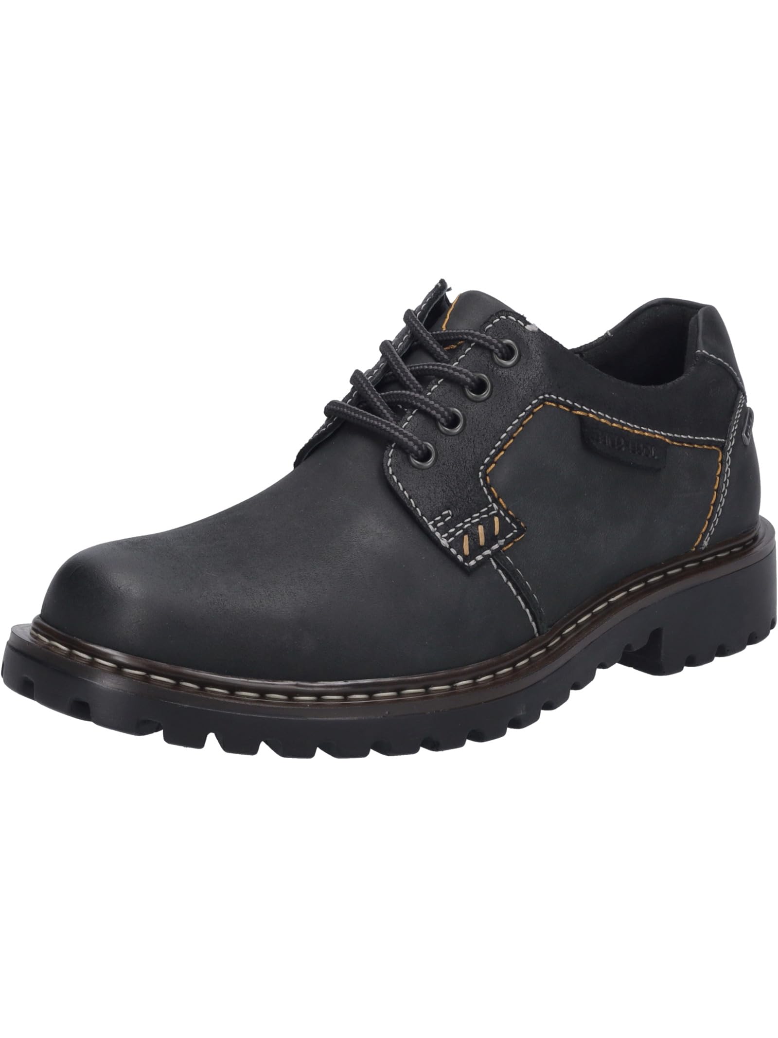 Josef Seibel Men's Combat Boots - Durable Leather Military Boots for Men | Waterproof & Comfortable Work Boots for Outdoor, Hiking & Casual Wear
