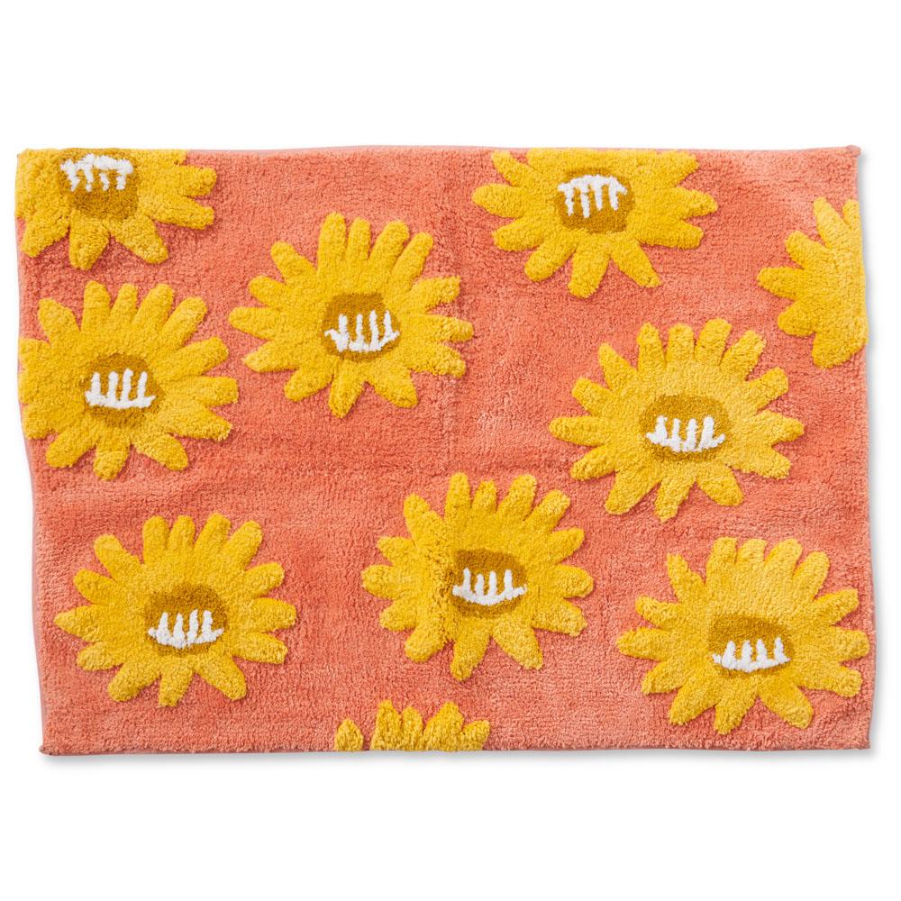 Soft Daisy Bath Mat Non-Slip Absorbent Bathroom Rug for Shower, Tub & Bathroom Floor - Perfect for Kids, Adults & Home Decor