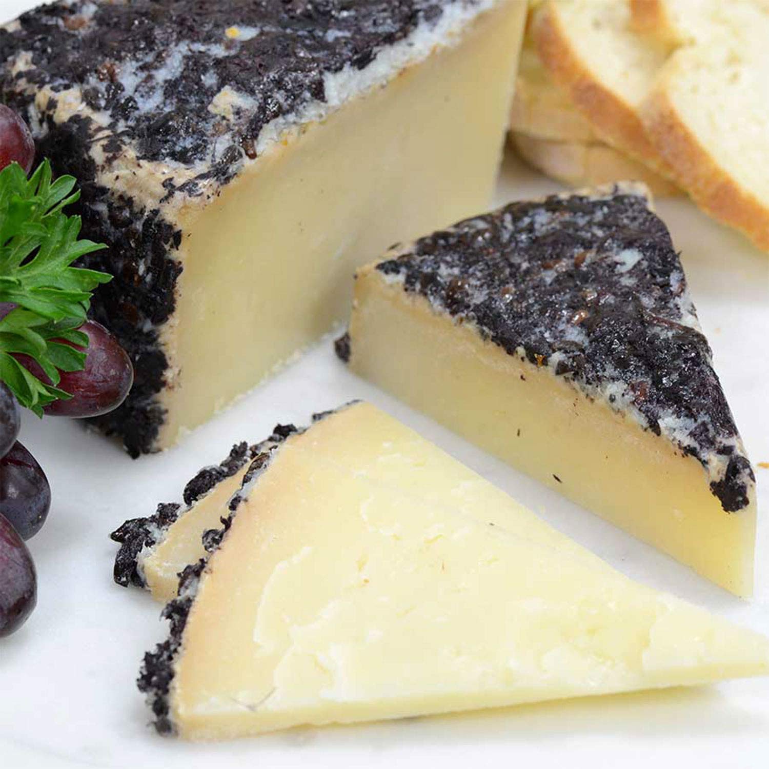 Aged Sheep Milk Cheese Wedge in Tempranillo Wine - 1 Year Aged, 1 lb (454g) - Premium Artisan Cheese for Charcuterie Boards, Wine Pairing & Gourmet Gifts - Overnight Shipping Guaranteed