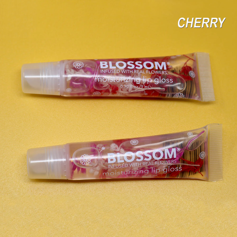 Blossom Moisturizing Lip Gloss - Clear Hydrating Lip Gloss with Vitamin E - 2 Pack Lip Smackers for Soft, Shiny Lips | Perfect for Daily Wear & Special Occasions