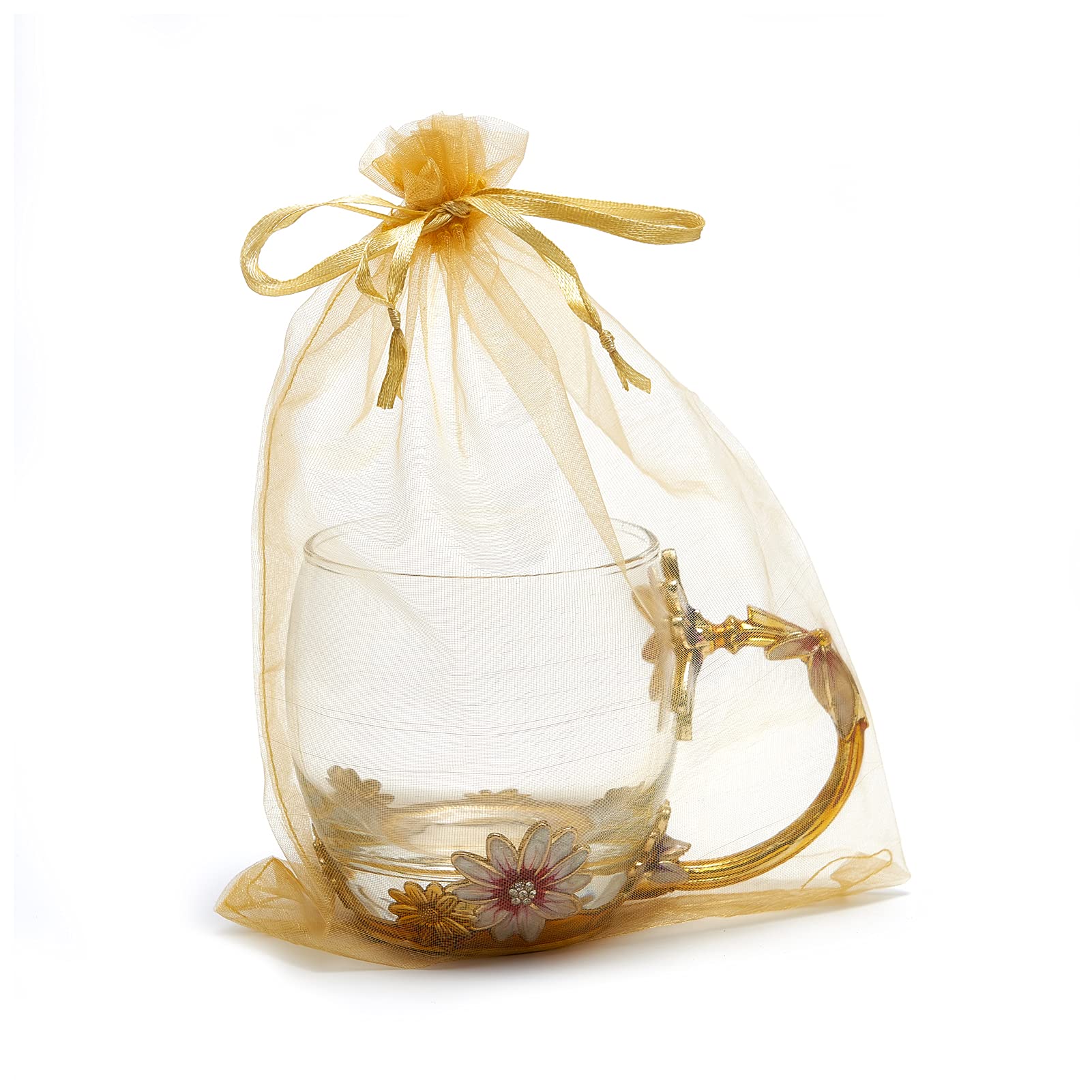 6x9 Inch Organza Bags (50 Pcs) - Wedding Favors & Party Gifts for Decorations