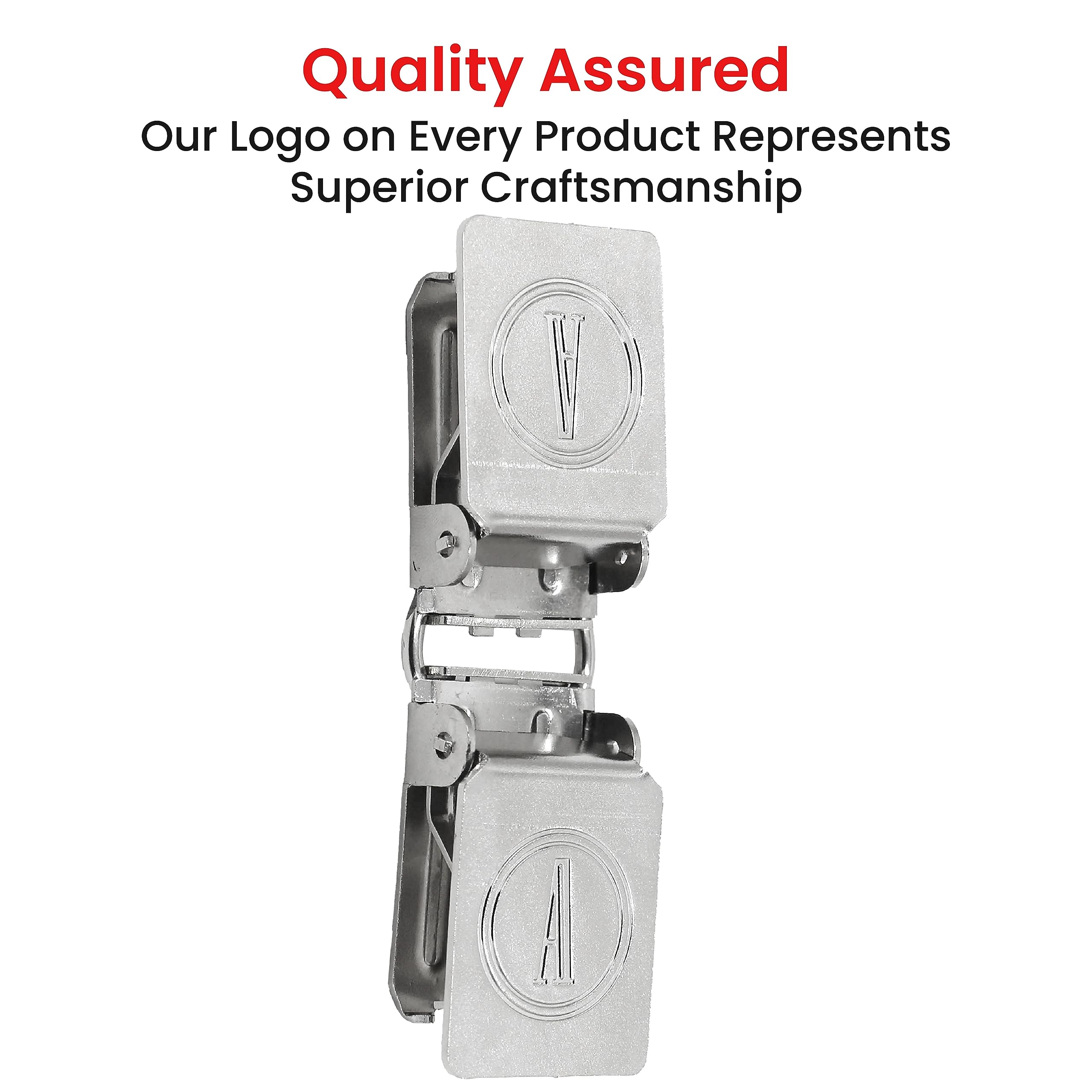 Large Double-Sided Alligator Rug Clips for Extending or Joining Heavy Thick Rugs - Silver (100 Pack) - Perfect for Rug Displays, Home Decor & Trade Shows