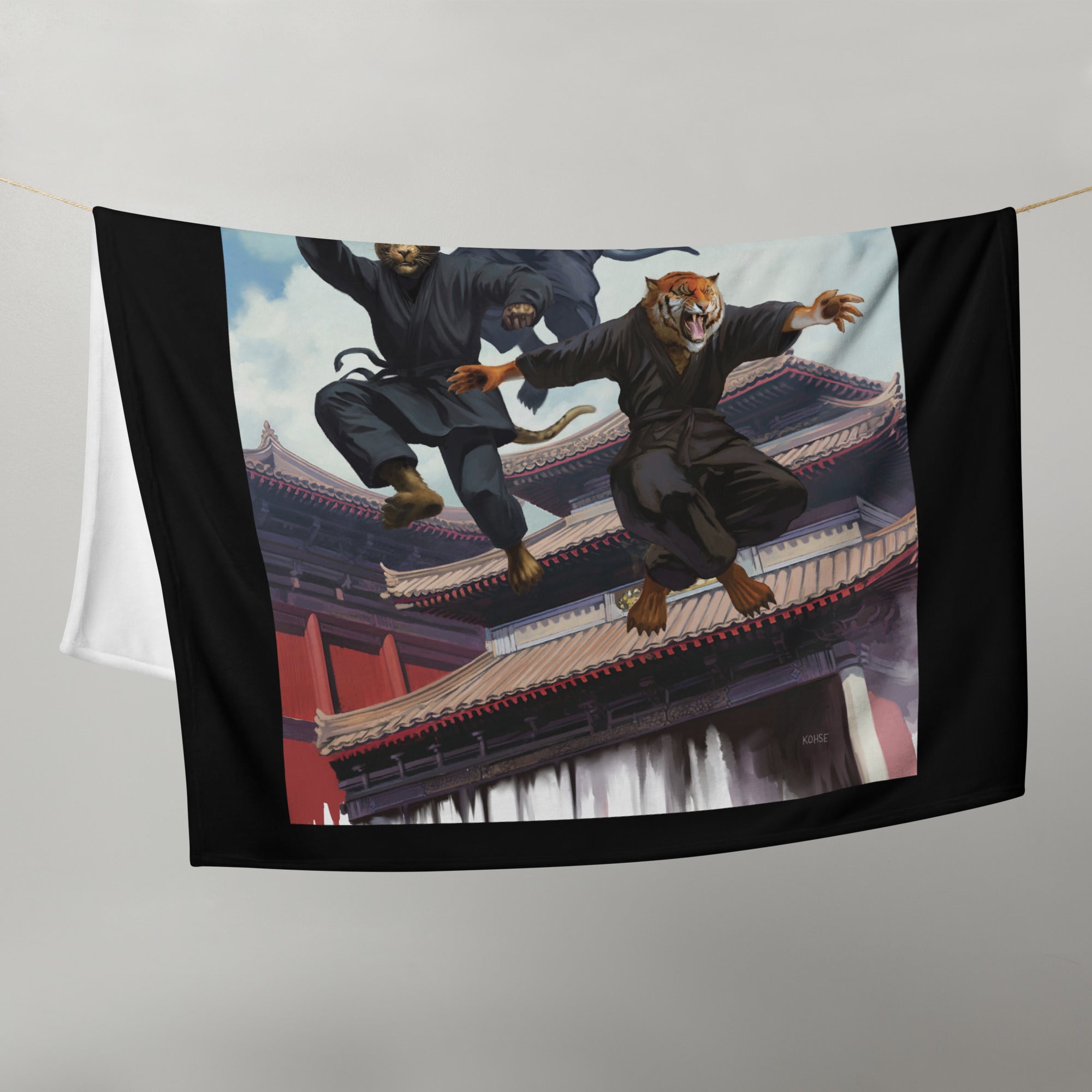 Zoo Jitsu Fighters #1 Cover B Kohse Throw Blanket - Soft Flannel Blanket for Anime Fans, Couch & Bed - Perfect for Cosplay, Gift Giving & Home Decor