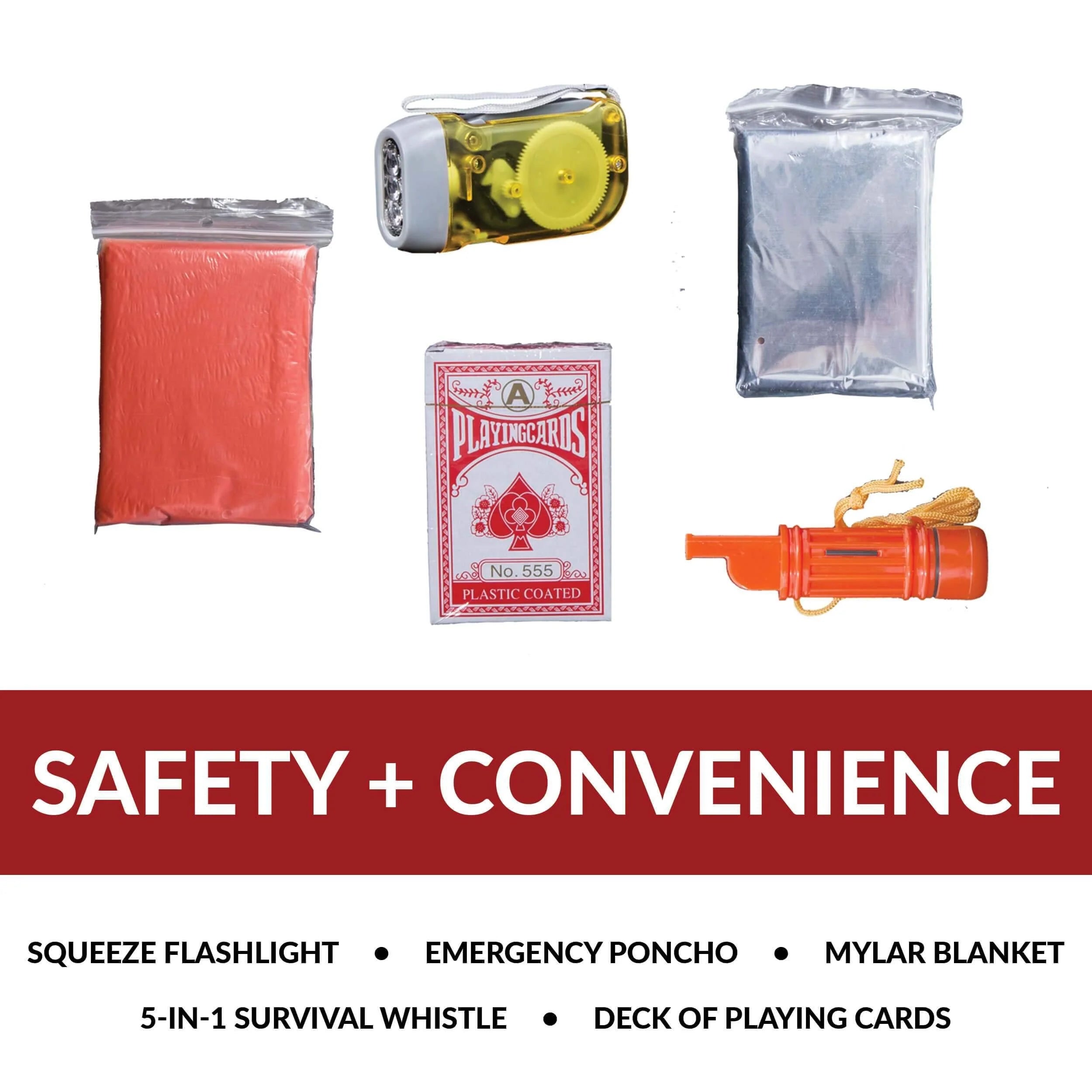 ReadyWise Red 64-Piece Emergency Survival Kit Backpack - Perfect for Camping, Hiking, and Disaster Preparedness