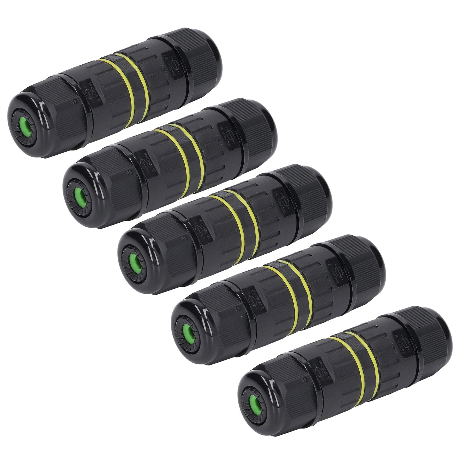Haofy 5Pcs IP68 Waterproof LED Power Connectors - Outdoor Electrical Cable Connectors for Repair & Extension, Wire Protectors for Tunnel Lights - Perfect for Garden, Patio & Landscape Lighting