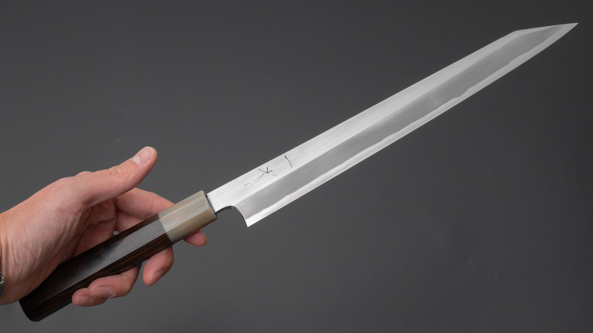 Hitohira Togashi White #1 Tachi Kiritsuke Yanagiba 270mm Japanese Chef Knife with Ebony Handle (Type T/Saya) - Premium Sushi & Sashimi Preparation, Professional Kitchen Tool for Chefs