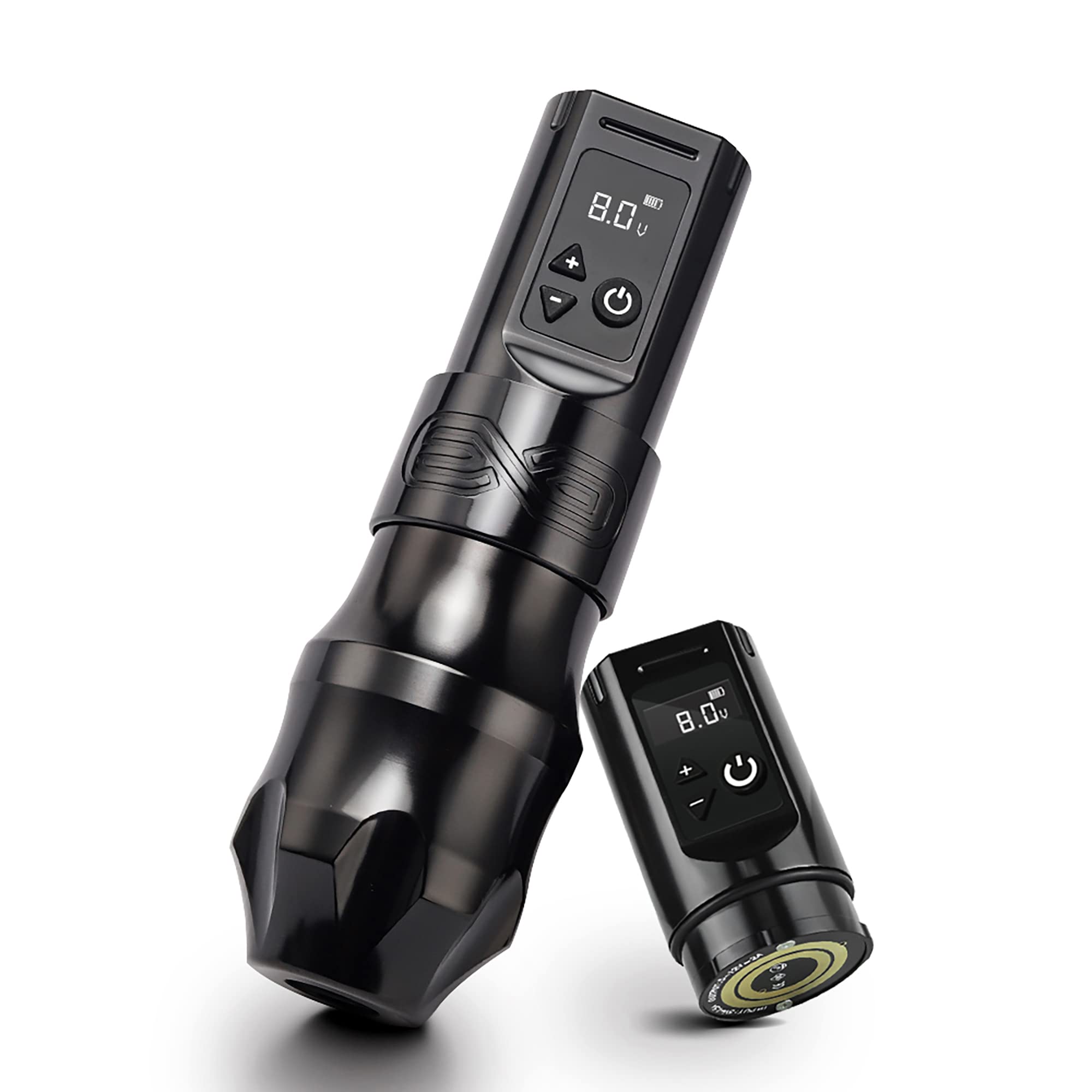 Professional Cordless Tattoo Machine Kit - Rotary Tattoo Pen Gun with 2400mAh Battery & Digital LED Display | Coreless Motor for Smooth Tattooing | Perfect for Tattoo Artists & Beginners | Home Studio & Professional Tattoo Shop Use