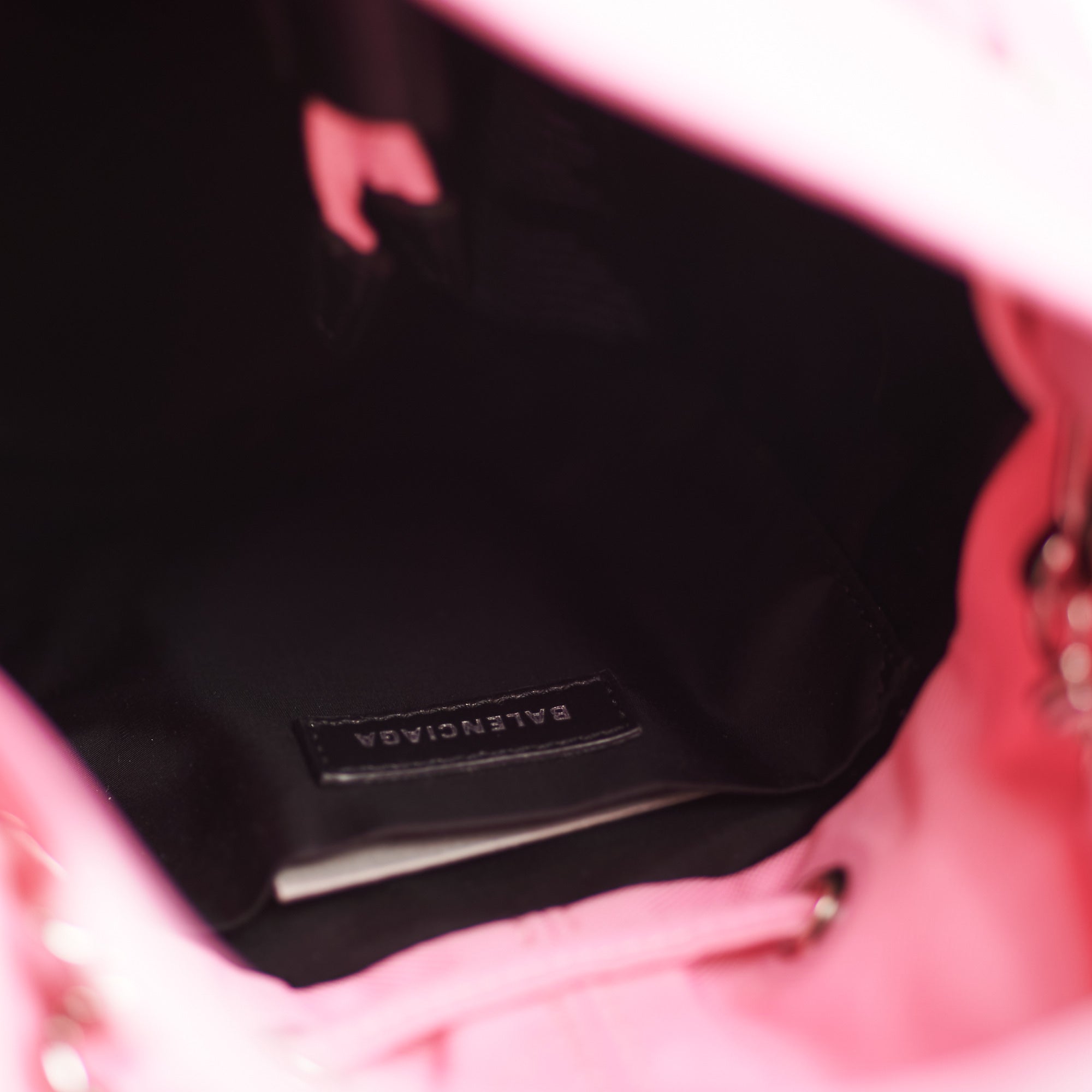 Balenciaga Nylon Wheel XS Bucket Bag in Pink | Luxury Designer Handbag for Women | Perfect for Everyday Use, Travel & Fashion Outings