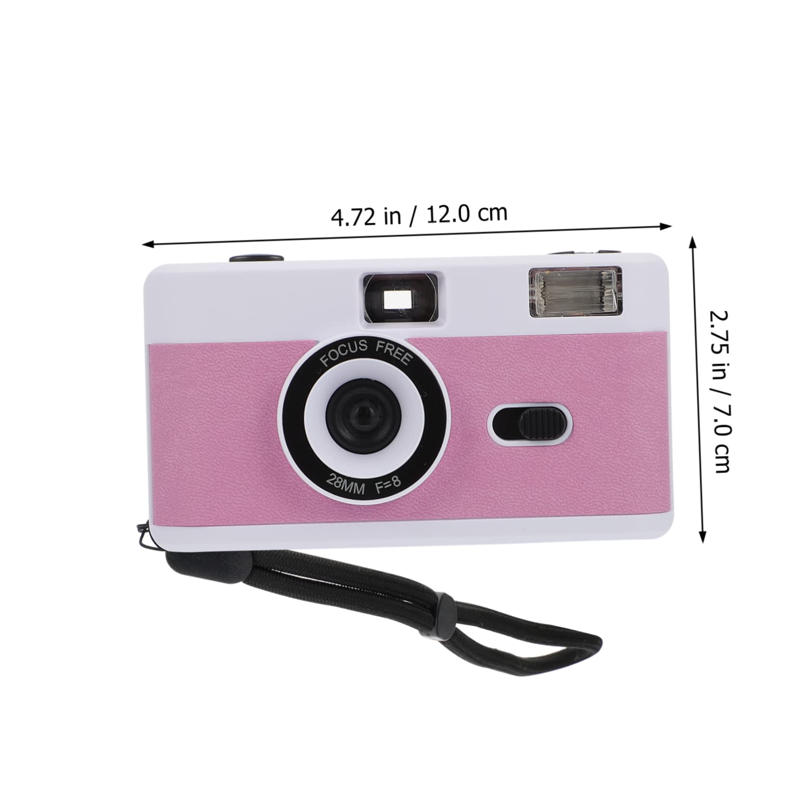4 Pack Retro Film Camera Set - Vintage Plastic Reusable Camera with Built-in Flash, ABS Film Camera for Travel, Parties & Photography Enthusiasts