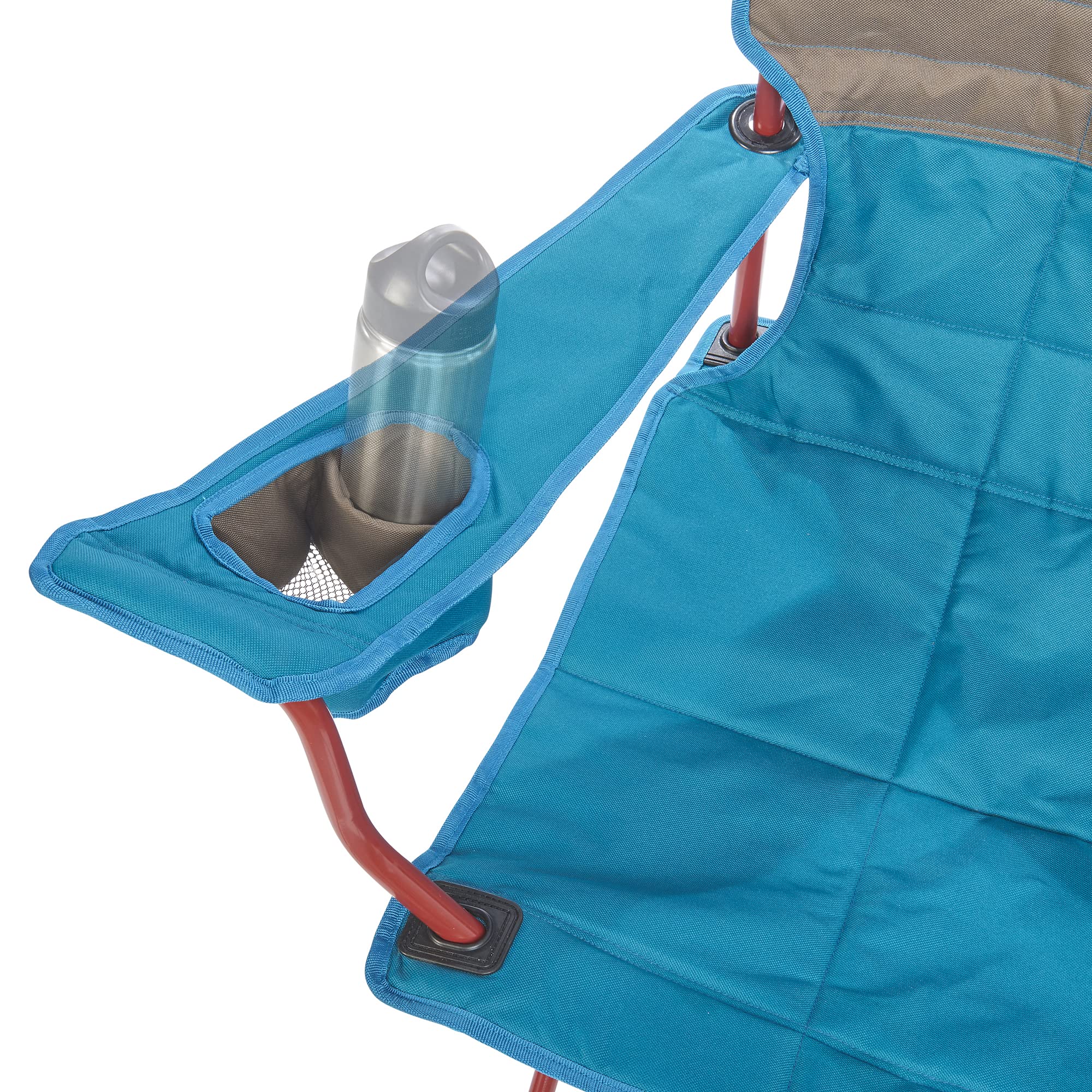Kelty Folding Camp Chair with Cupholders & Recline - Outdoor Lounge for Camping & Backyard