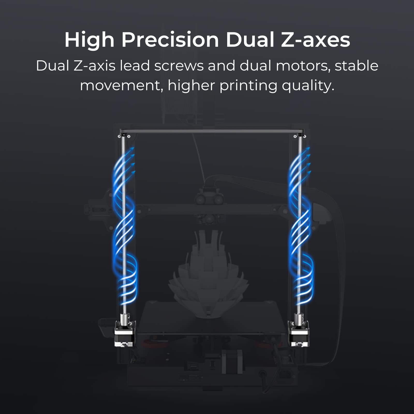Creality Ender 3 S1 Plus 3D Printer with CR Touch Auto-Leveling | Sprite Direct Extruder | High-Precision Dual Z-Axis | Large Build Volume 300x300x300mm | Perfect for Home DIY, Prototyping & Hobbyist 3D Printing Projects