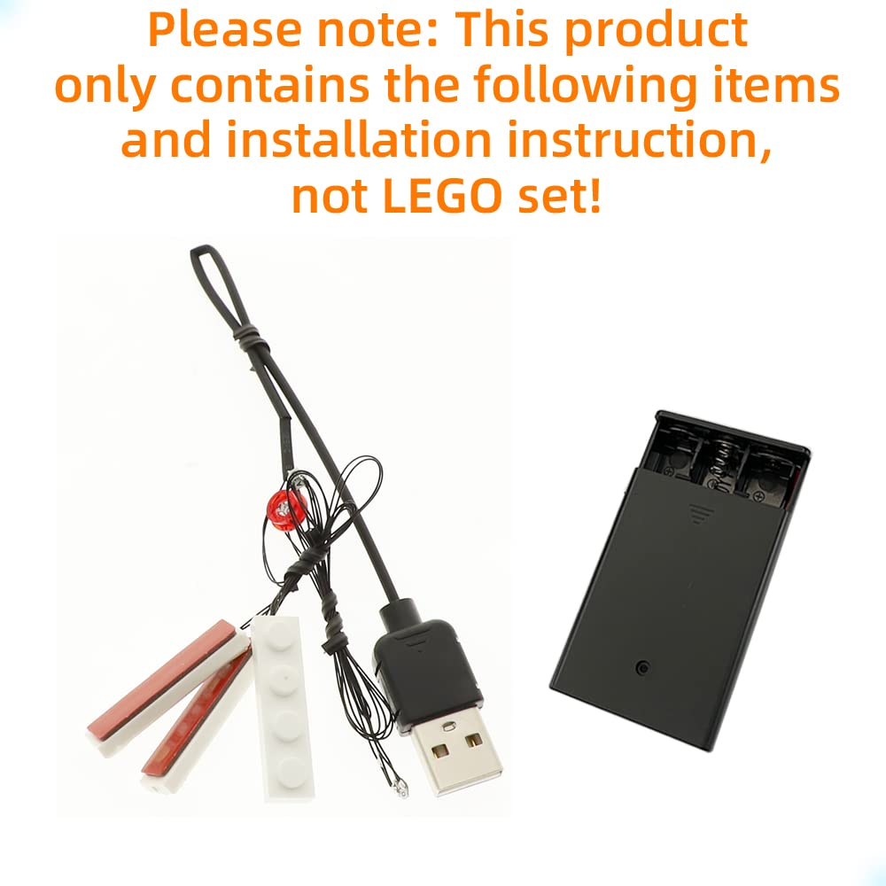 GEAMENT LED Light Kit for Lego Clone Commander Cody Helmet - Compatible with Star Wars 75350 Building Set (Model Kit Not Included) - Perfect for Star Wars Fans, DIY Lego Lighting Projects, and Display Enhancement