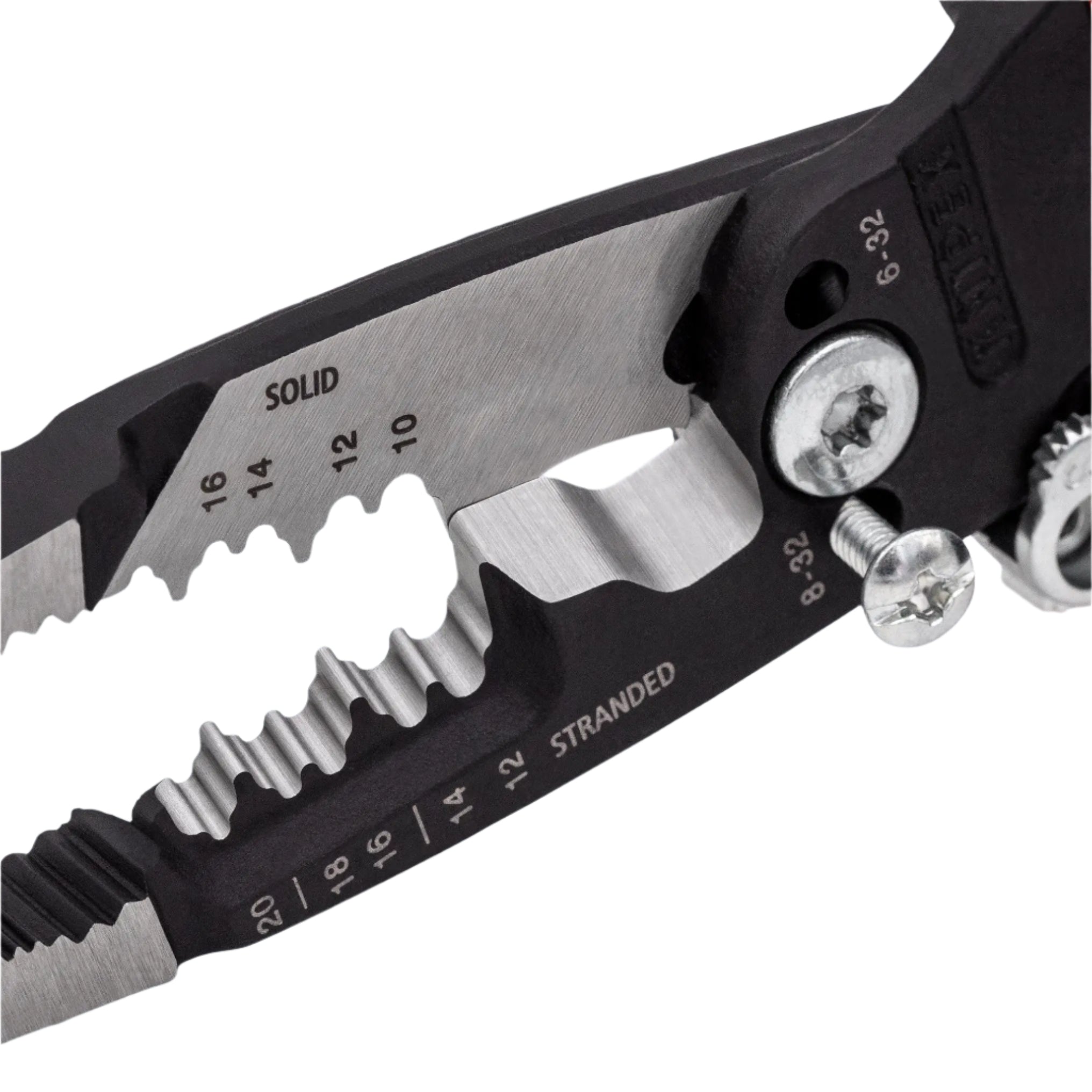 KNIPEX 13718SBA 8-Inch Forged Wire Stripper for 20-10 AWG - Professional Electrical Tool for DIY Projects & Home Repairs