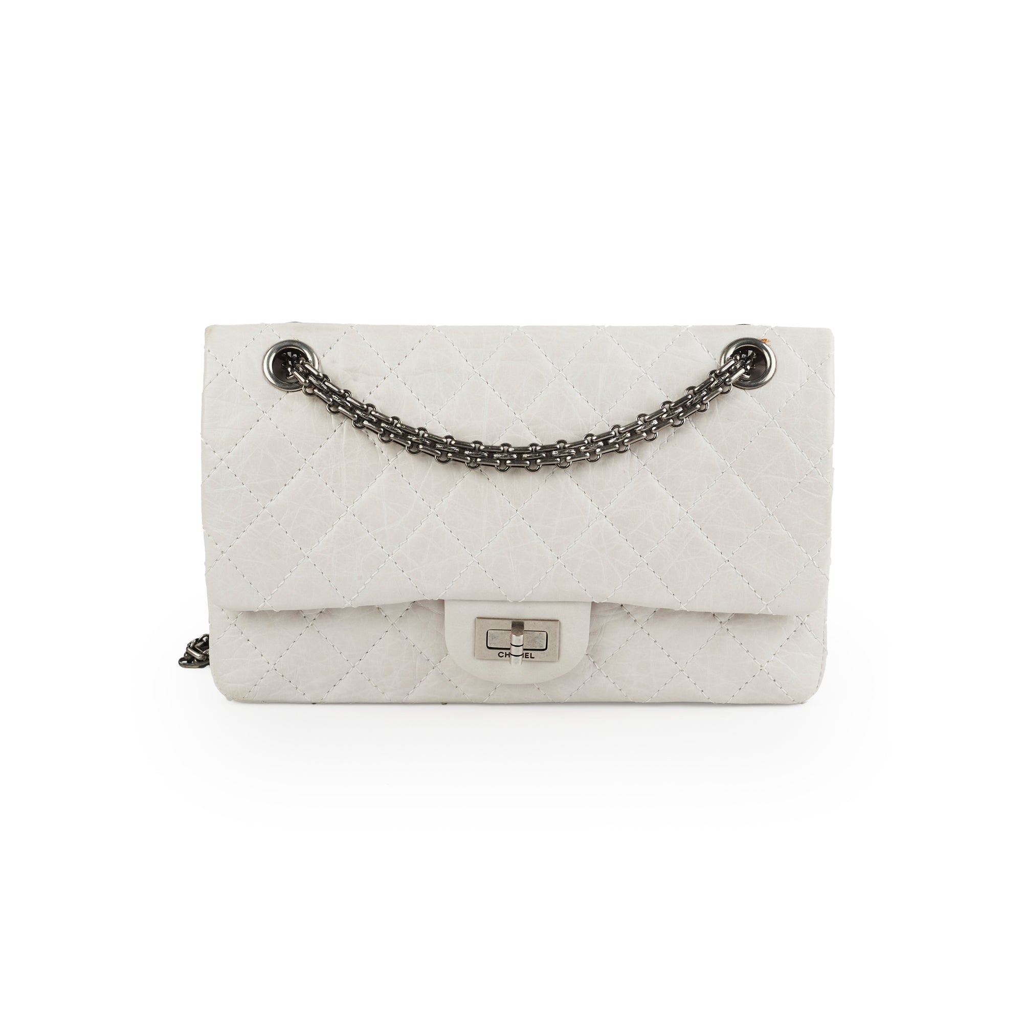 Chanel Reissue 225 Grey Calfskin Leather Handbag - Luxury Designer Shoulder Bag for Women | Perfect for Work, Evening Events & Special Occasions