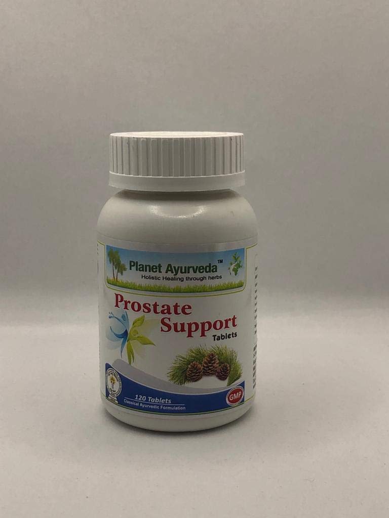 Planet Ayurveda Prostate Support Supplement - 2 Bottles (120 Tablets Each, 500mg) for Men's Urinary & Reproductive Health | Natural Herbal Remedy for BPH, Frequent Urination & Prostate Wellness