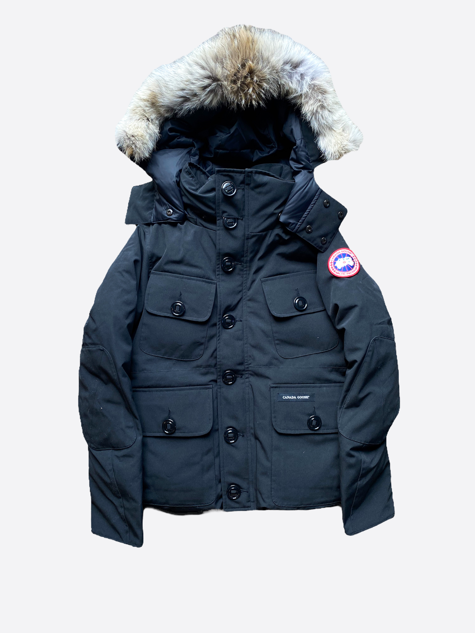 Canada Goose Black Russel Men's Waterproof Winter Jacket - Lightweight Insulated Parka for Cold Weather - Perfect for Snowboarding, Skiing & Outdoor Adventures