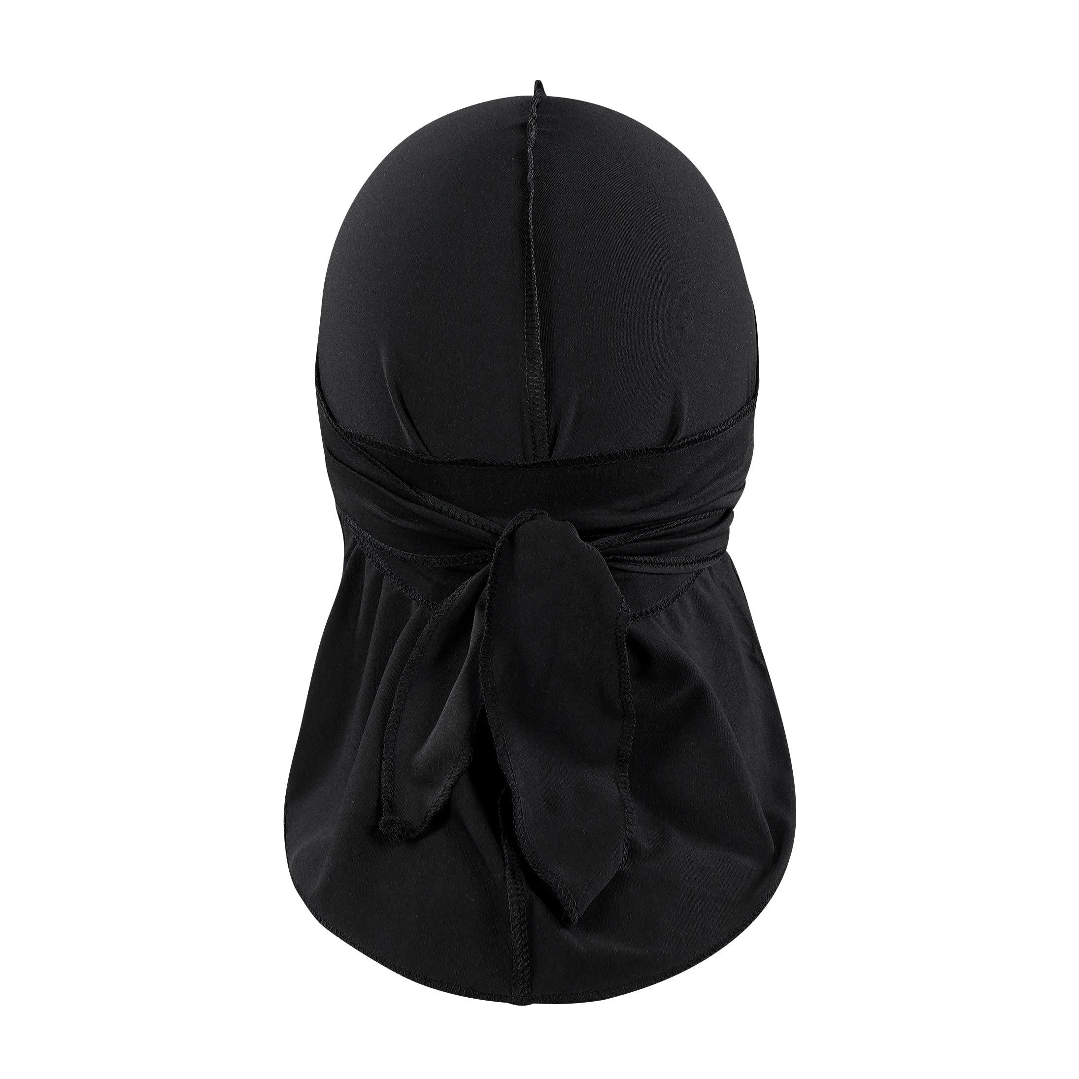 Premium Black Sports Durag for Men & Women - Breathable & Comfortable Headwrap for Workouts, Running, and Hair Protection
