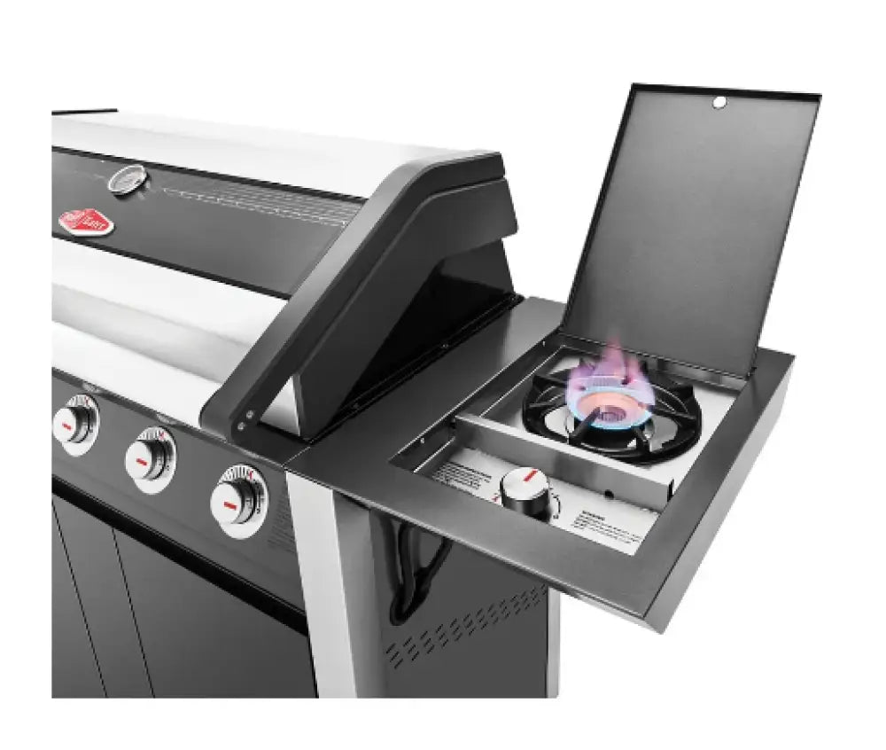 BeefEater BMG1651DA 1600 Series 5-Burner Dark BBQ Grill with Side Shelves & Trolley - Perfect for Backyard BBQs, Outdoor Cooking & Family Gatherings