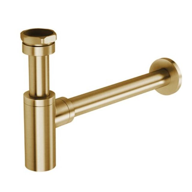 ADP Waterloo Bottle Trap Brushed Brass - Premium Sink Drain for Kitchen & Bathroom - Durable & Stylish Plumbing Fixture for Modern Homes