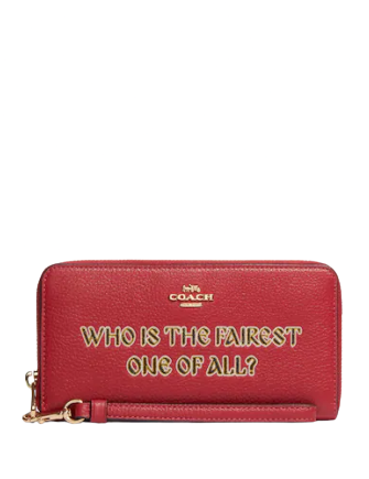 Coach Disney x Coach Long Zip Around Wallet - Signature Canvas Interior with 