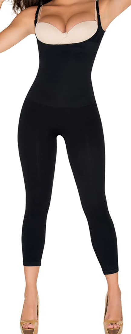 Best Shapewear & Fajas for Women - Full Body Shaper Open Bust Capri Slimming Girdle for Weight Loss & Tummy Control - Perfect for Workout, Postpartum & Everyday Wear in USA